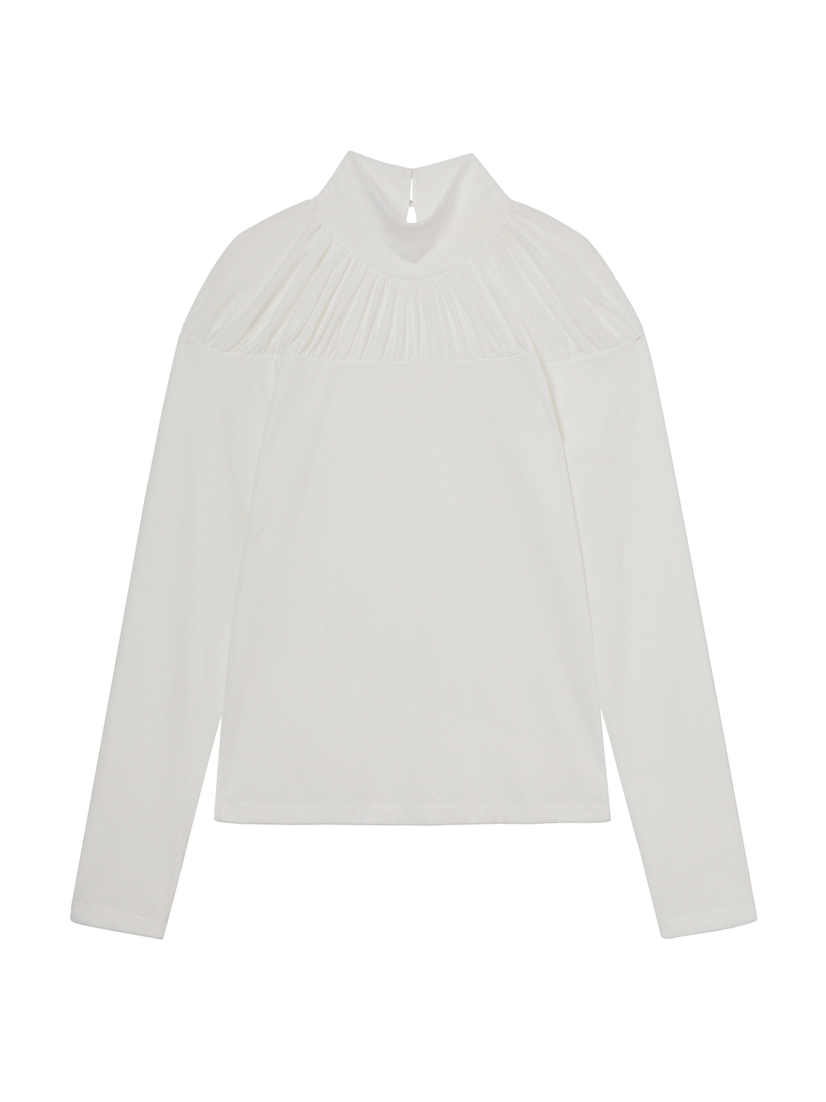 Renaissance Shirring Blouse - Portrait Ivory