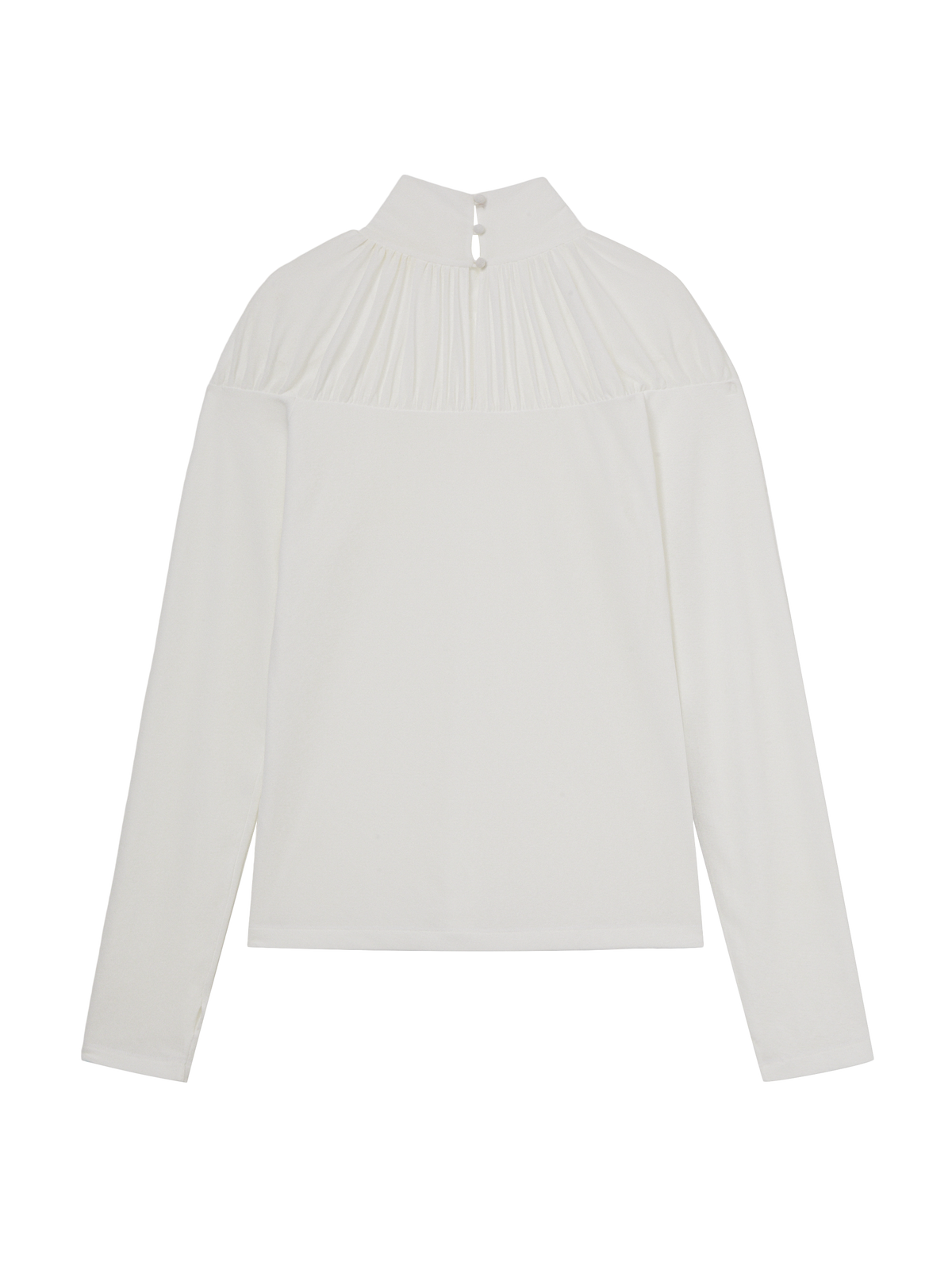 Renaissance Shirring Blouse - Portrait Ivory