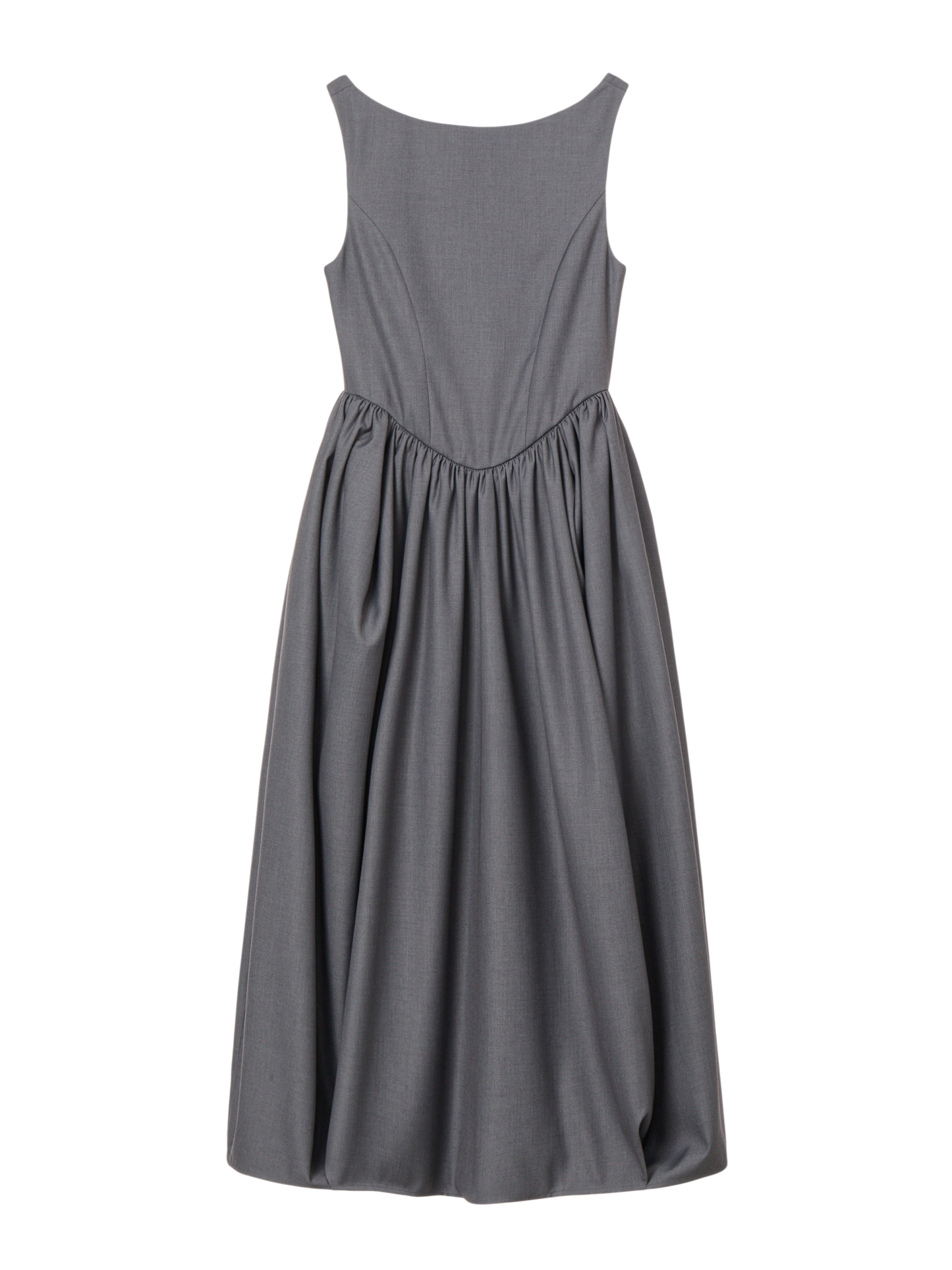 Florentine Gathered Dress - Atelier Gray