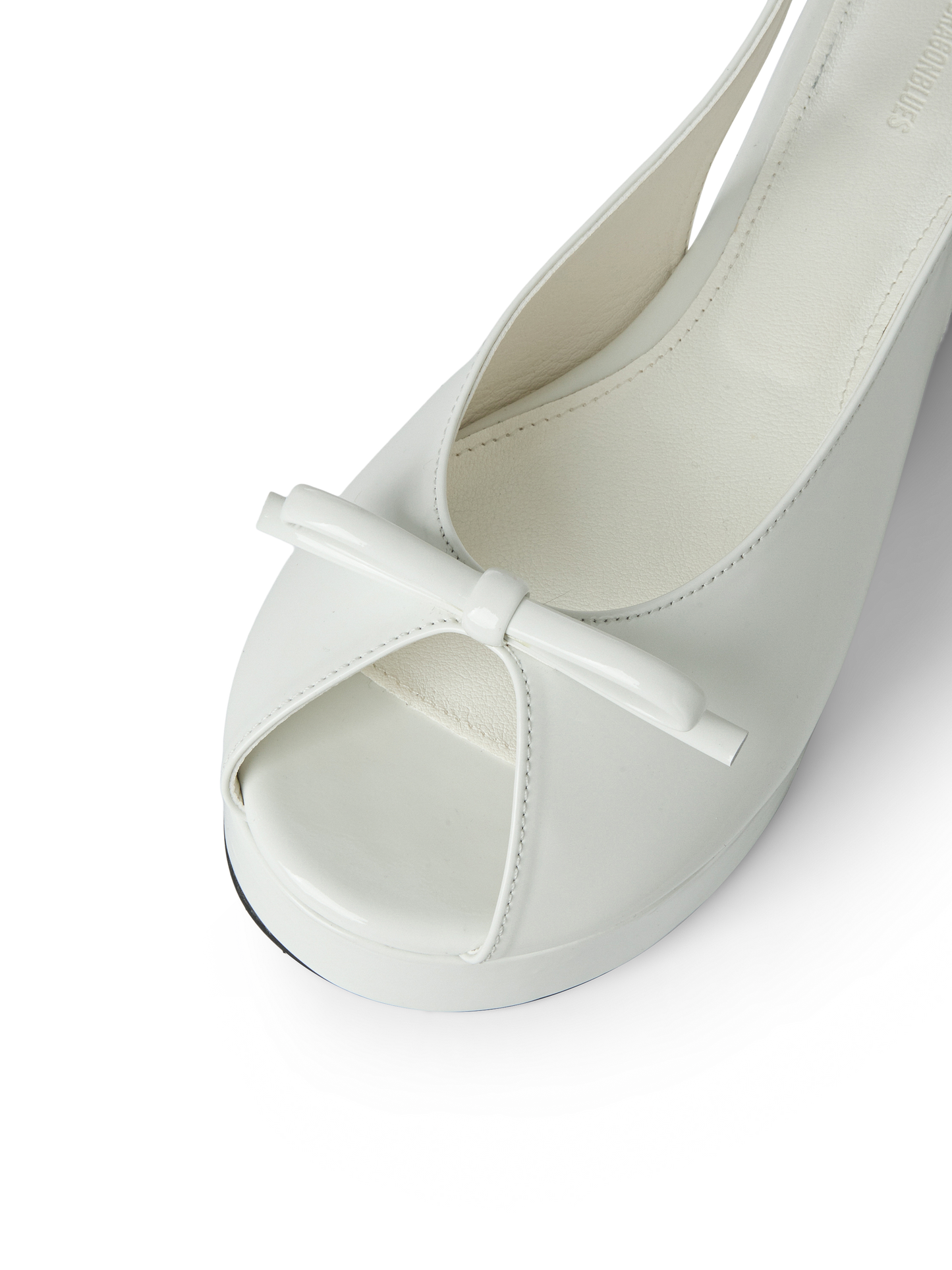 Coquette Chunky Slingback - Bianco
