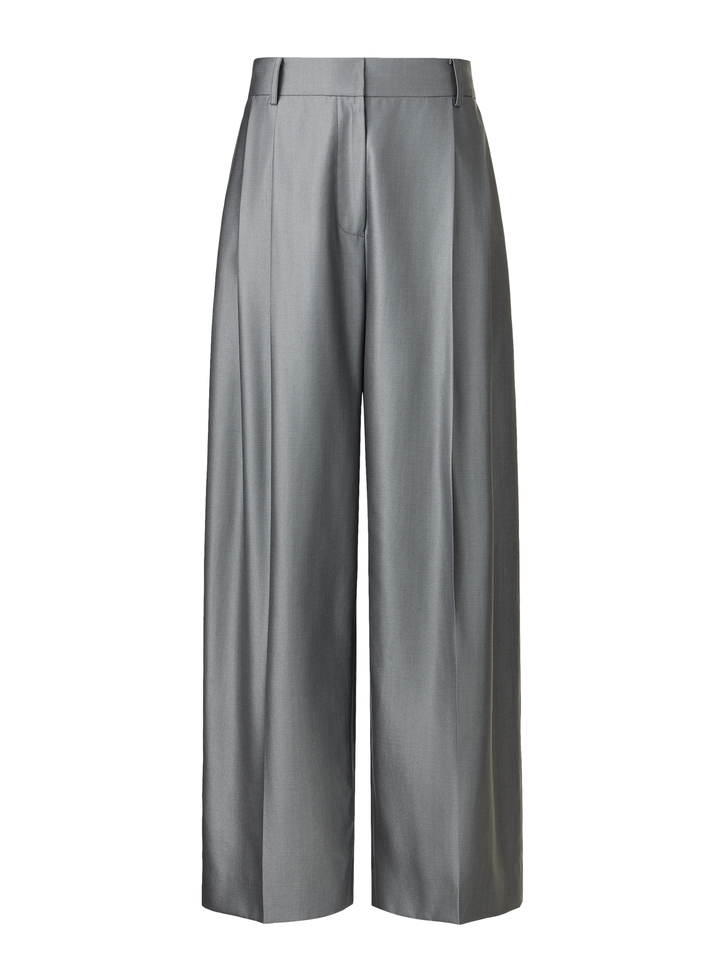 WIDE TAILORED TROUSERS - SILKY GRAY