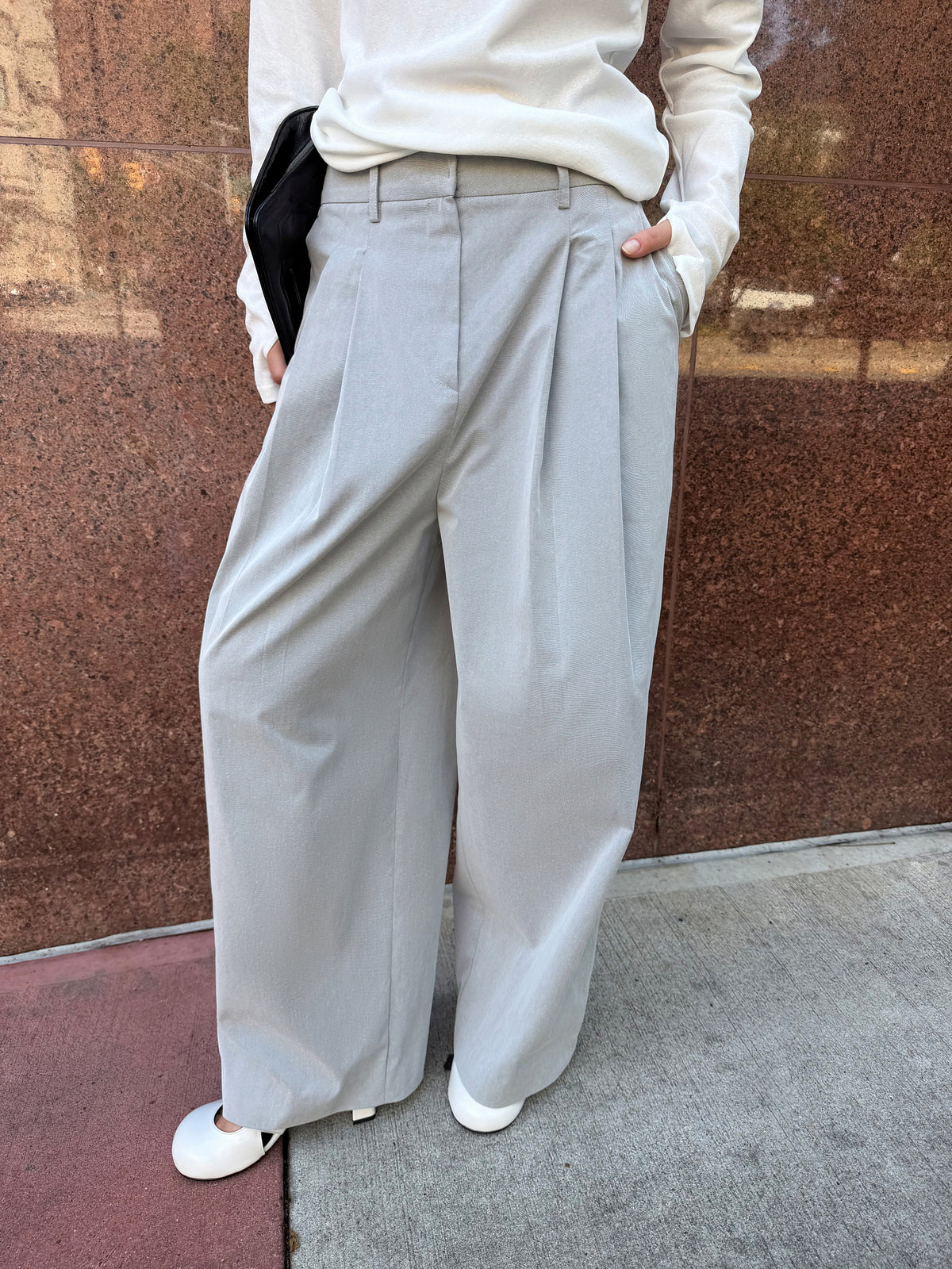 Atlas Wide Pants - Salty Gray