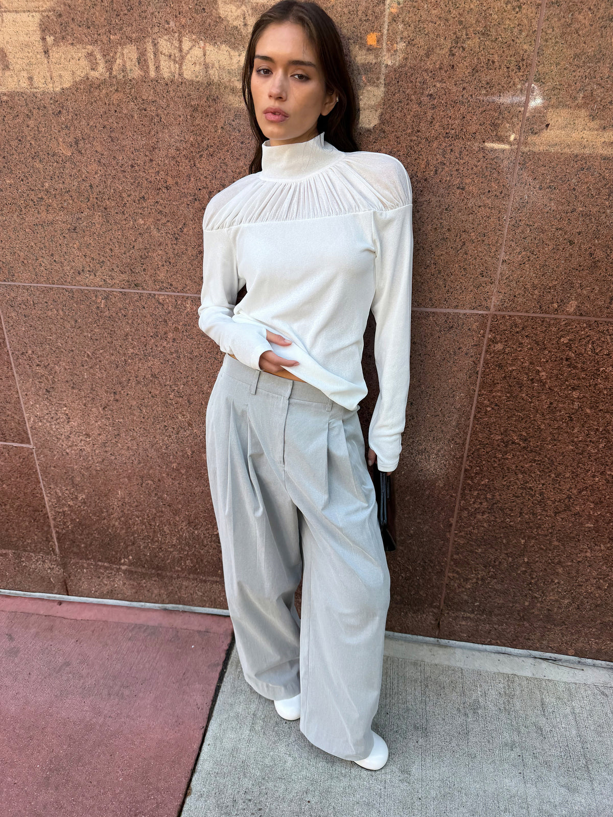 Atlas Wide Pants - Salty Gray