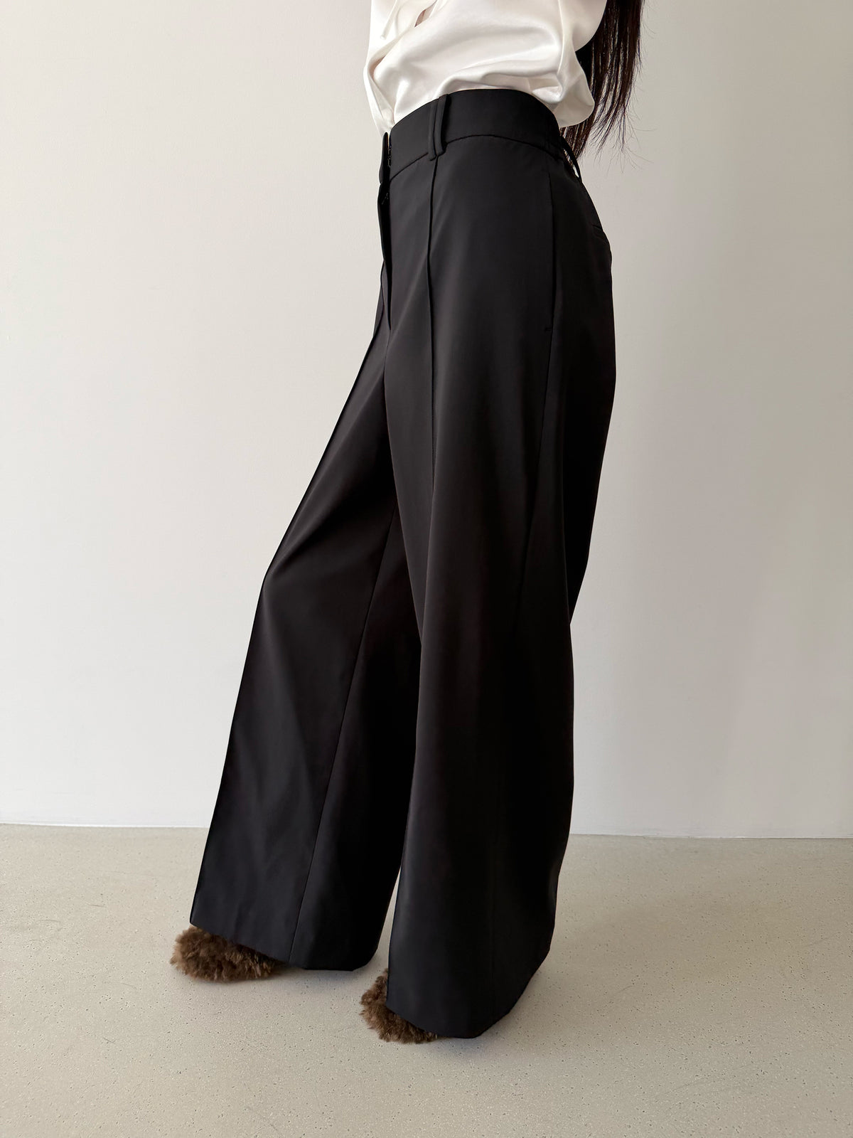 Gala Straight Trouser - Lux Black