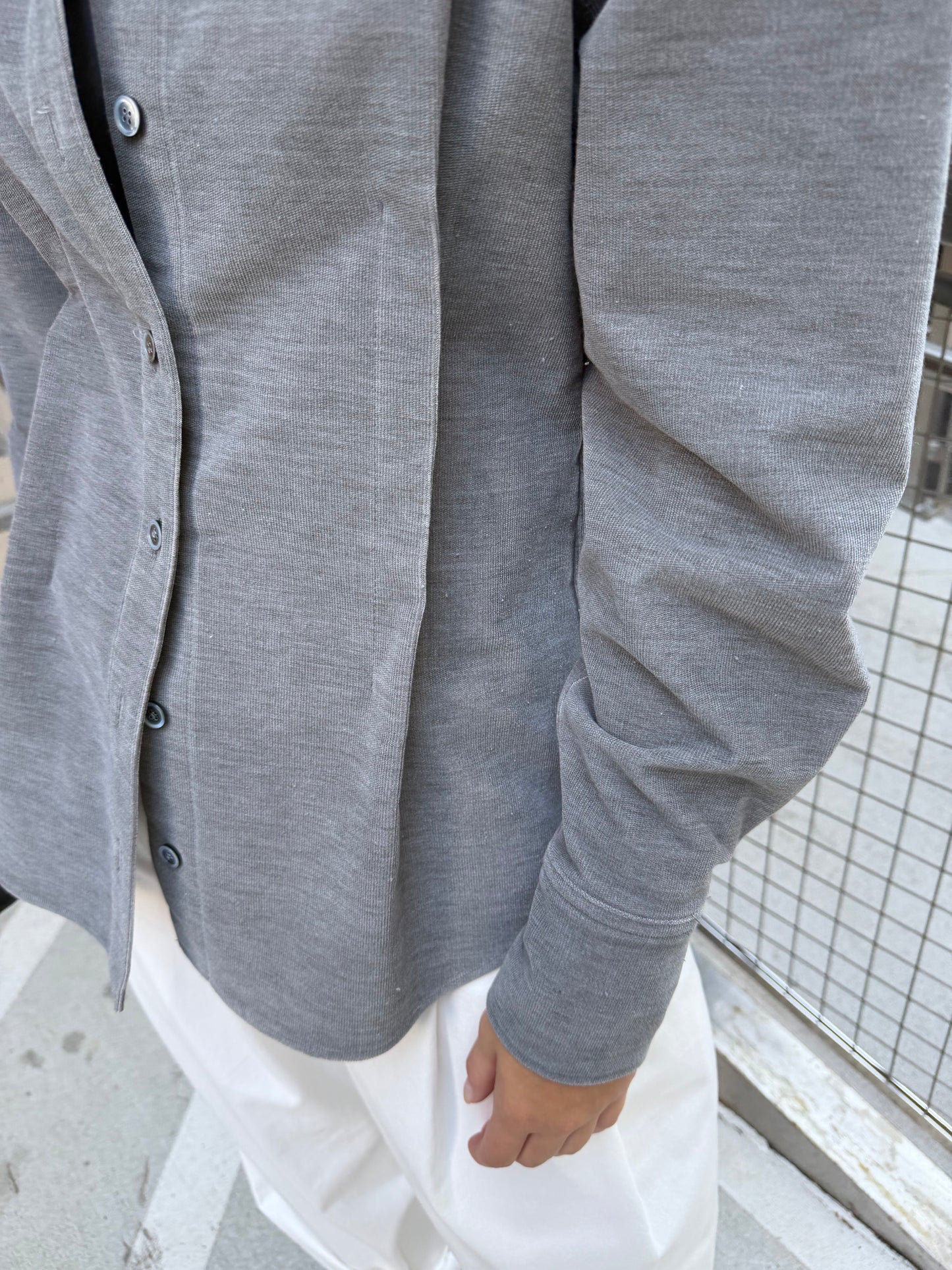 Corduroy Power Shirt - Grey and Gray