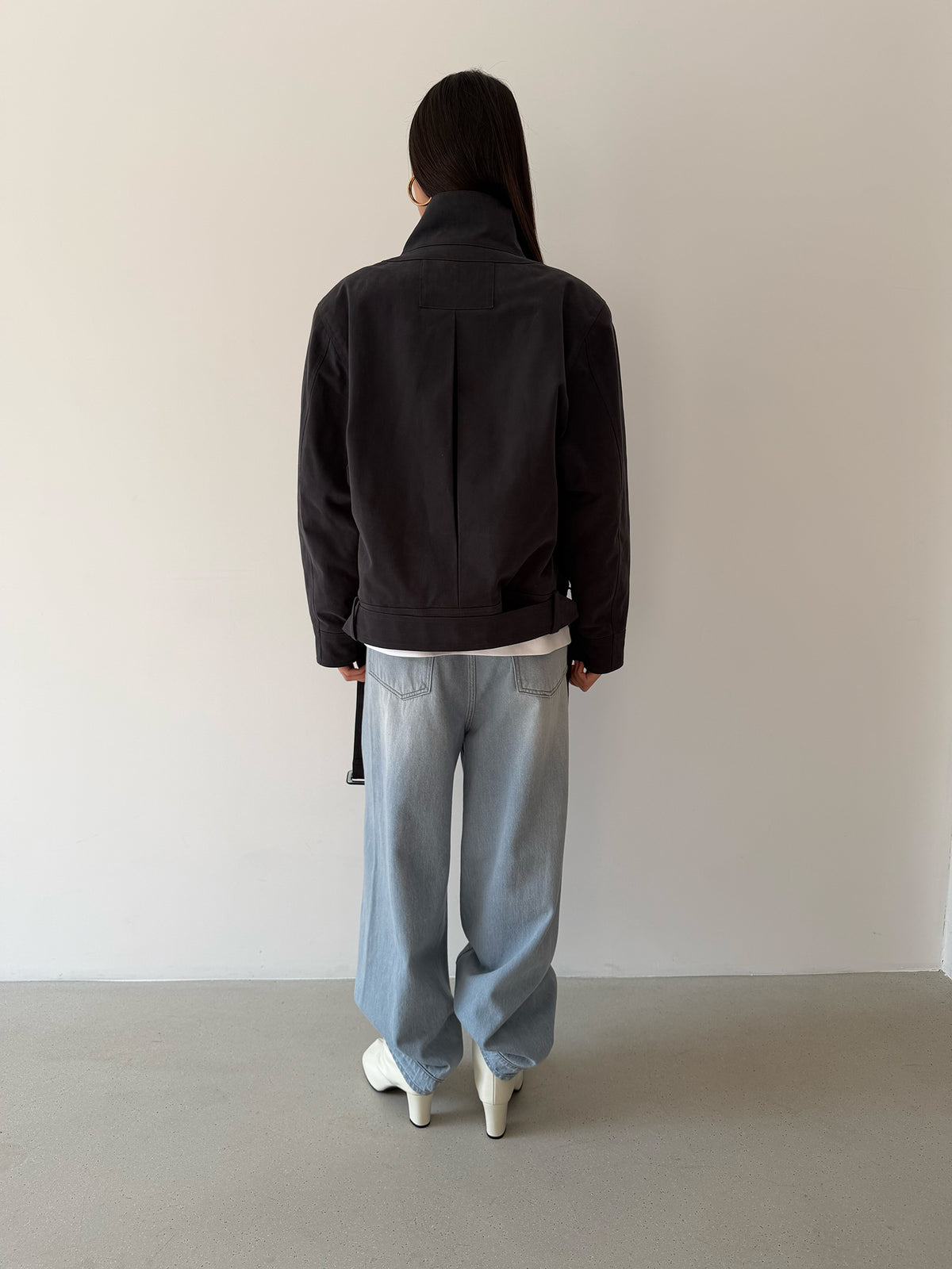 Yves Cotton Jacket - Carbon Grey
