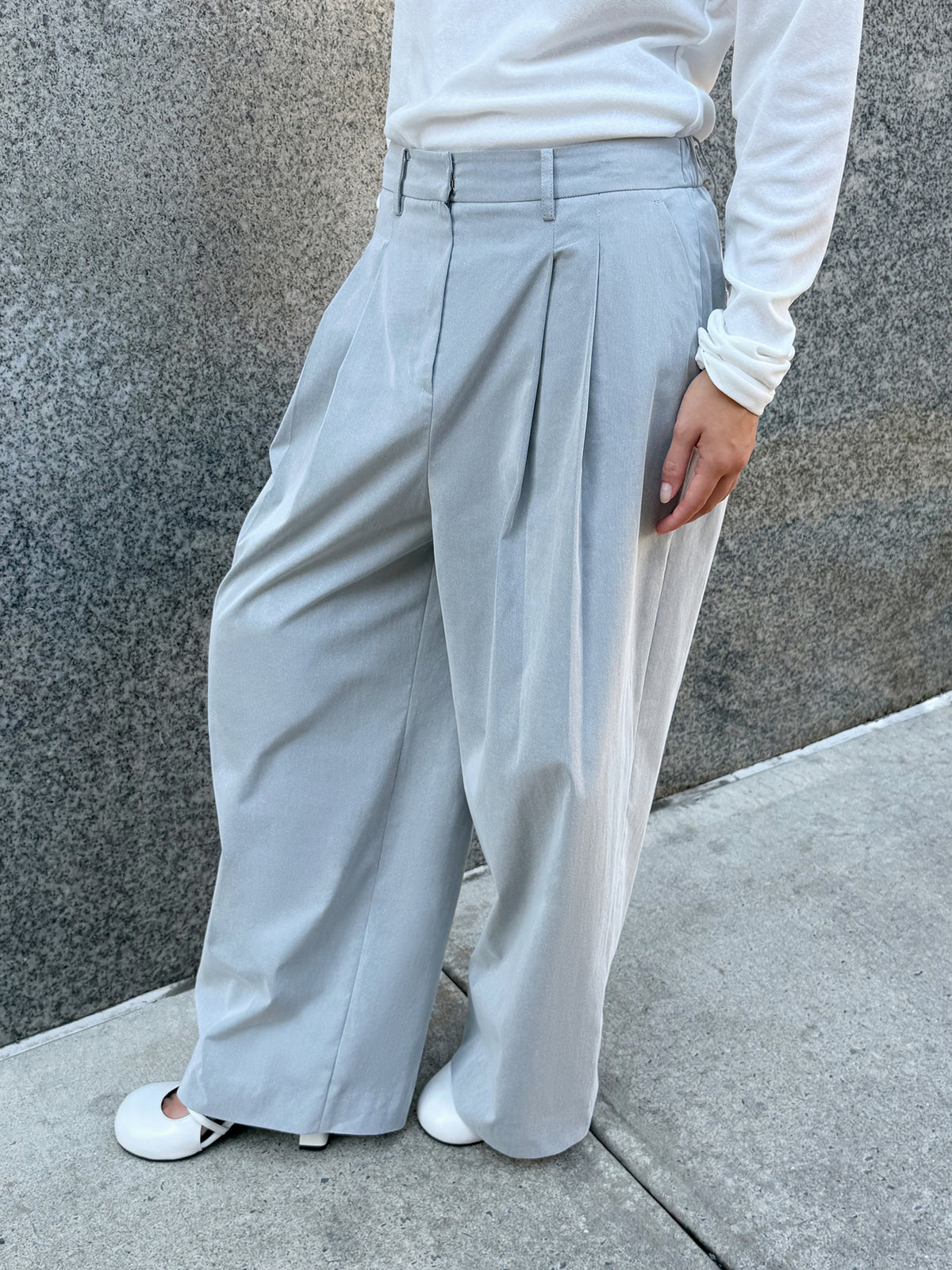 Atlas Wide Pants - Salty Gray