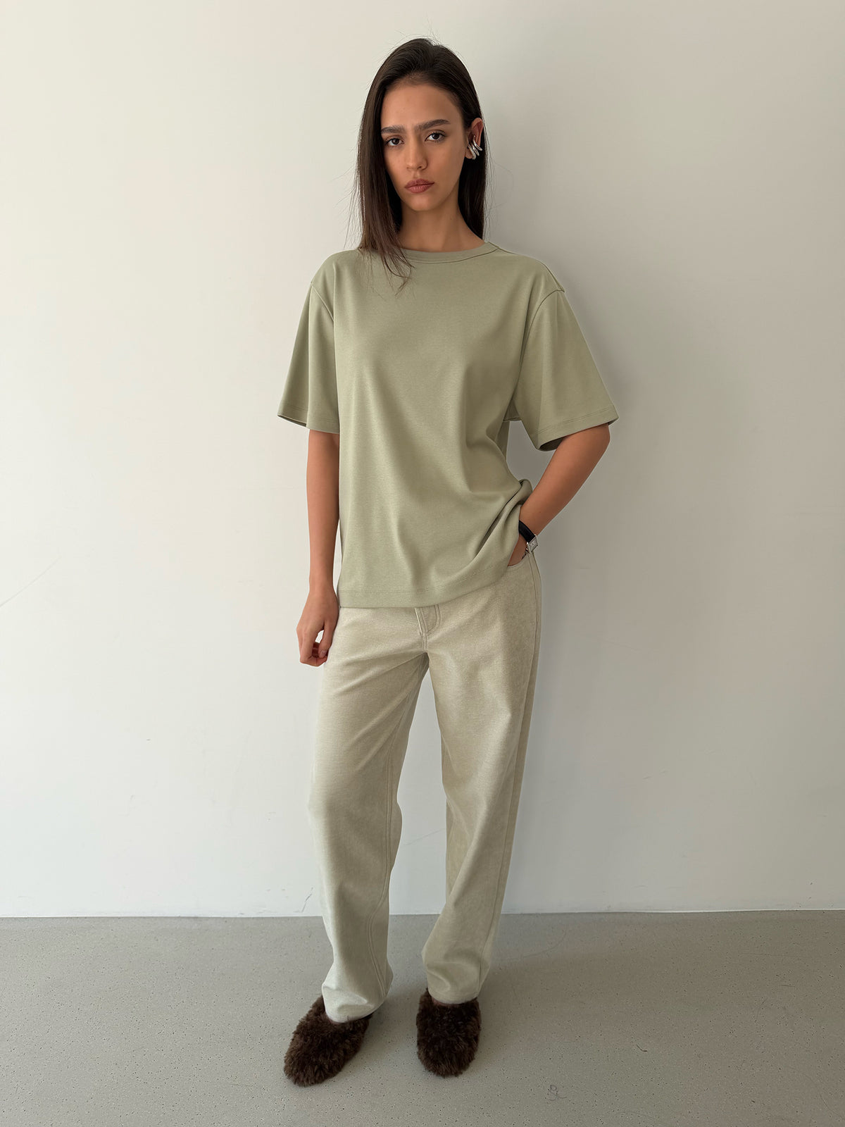 DB Everyday Tee - Sage Olive
