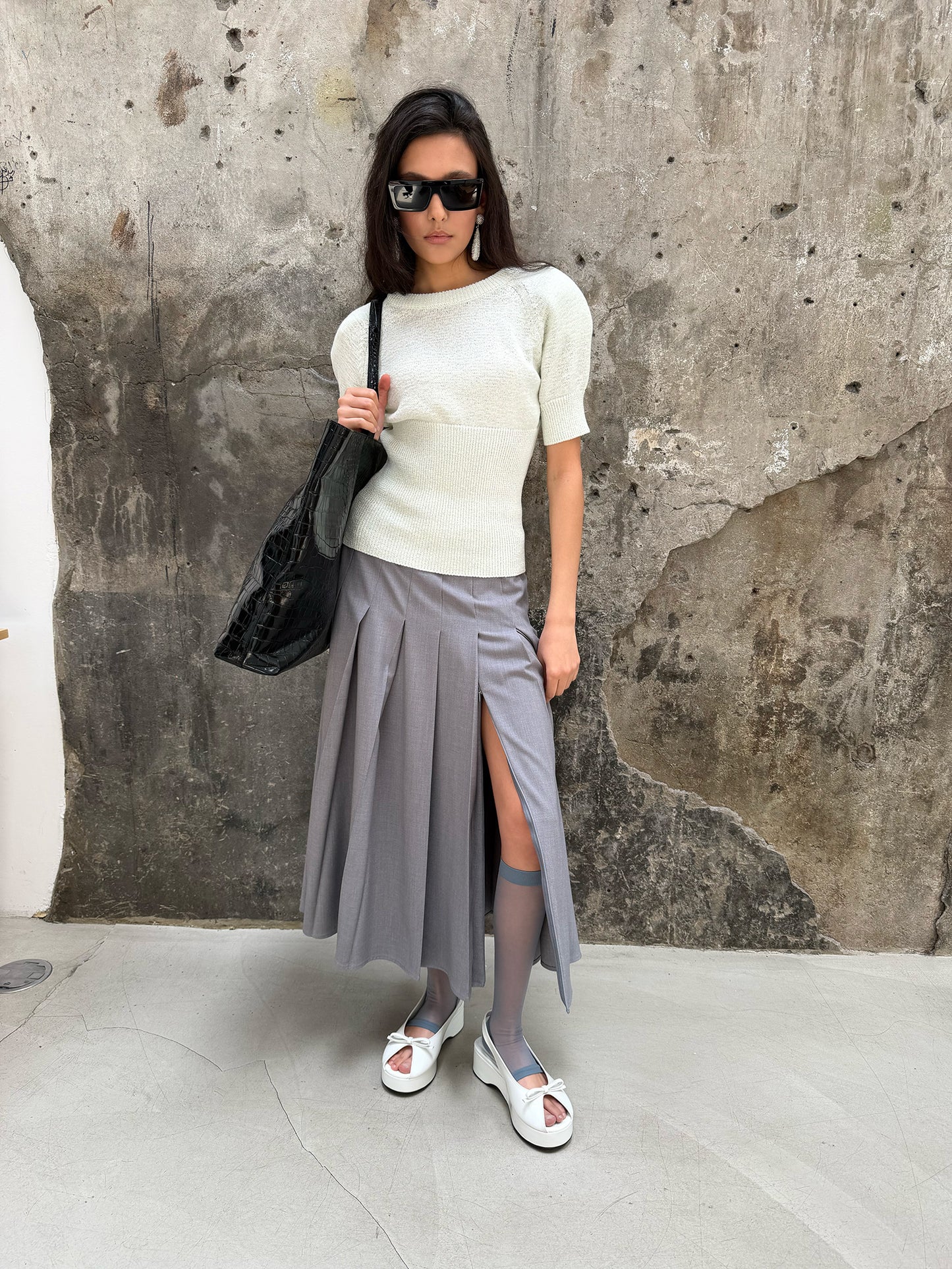 Minuet knit top - Sorbet Green