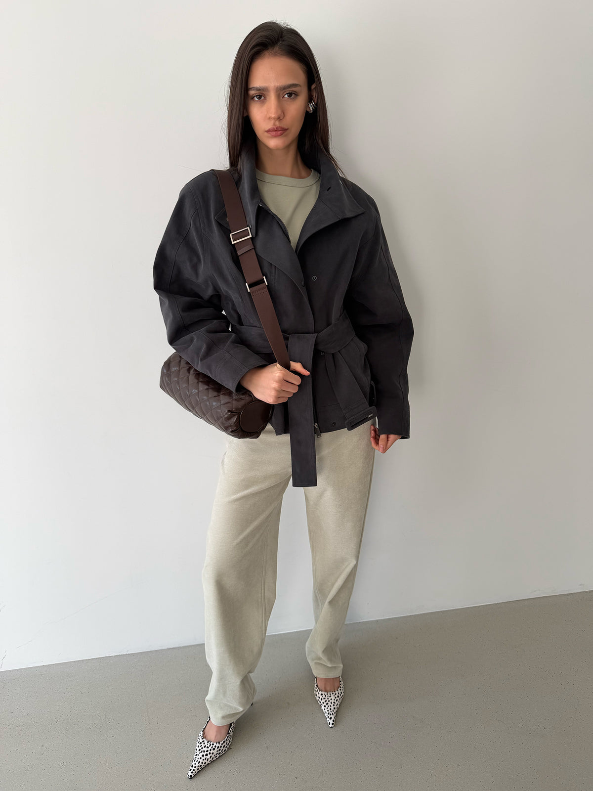 Yves Cotton Jacket - Carbon Grey