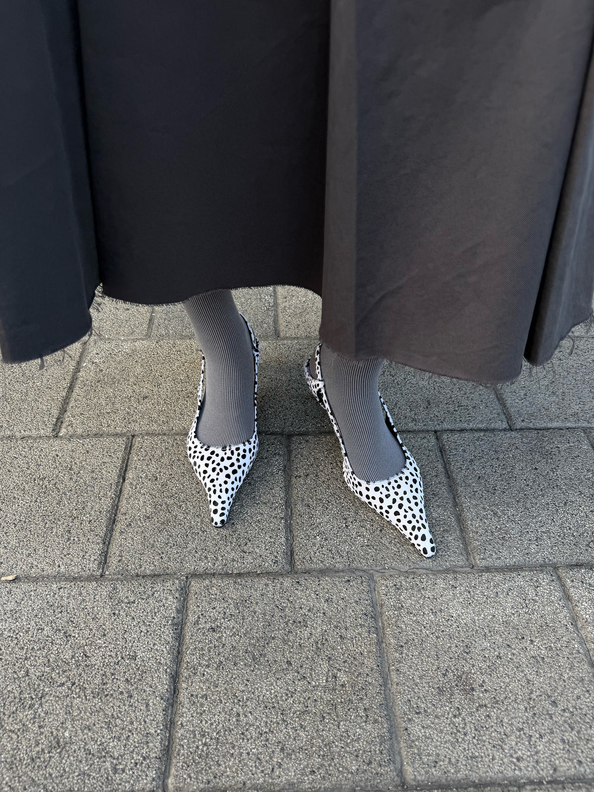 Lady Slingback Pumps - Dalmatian