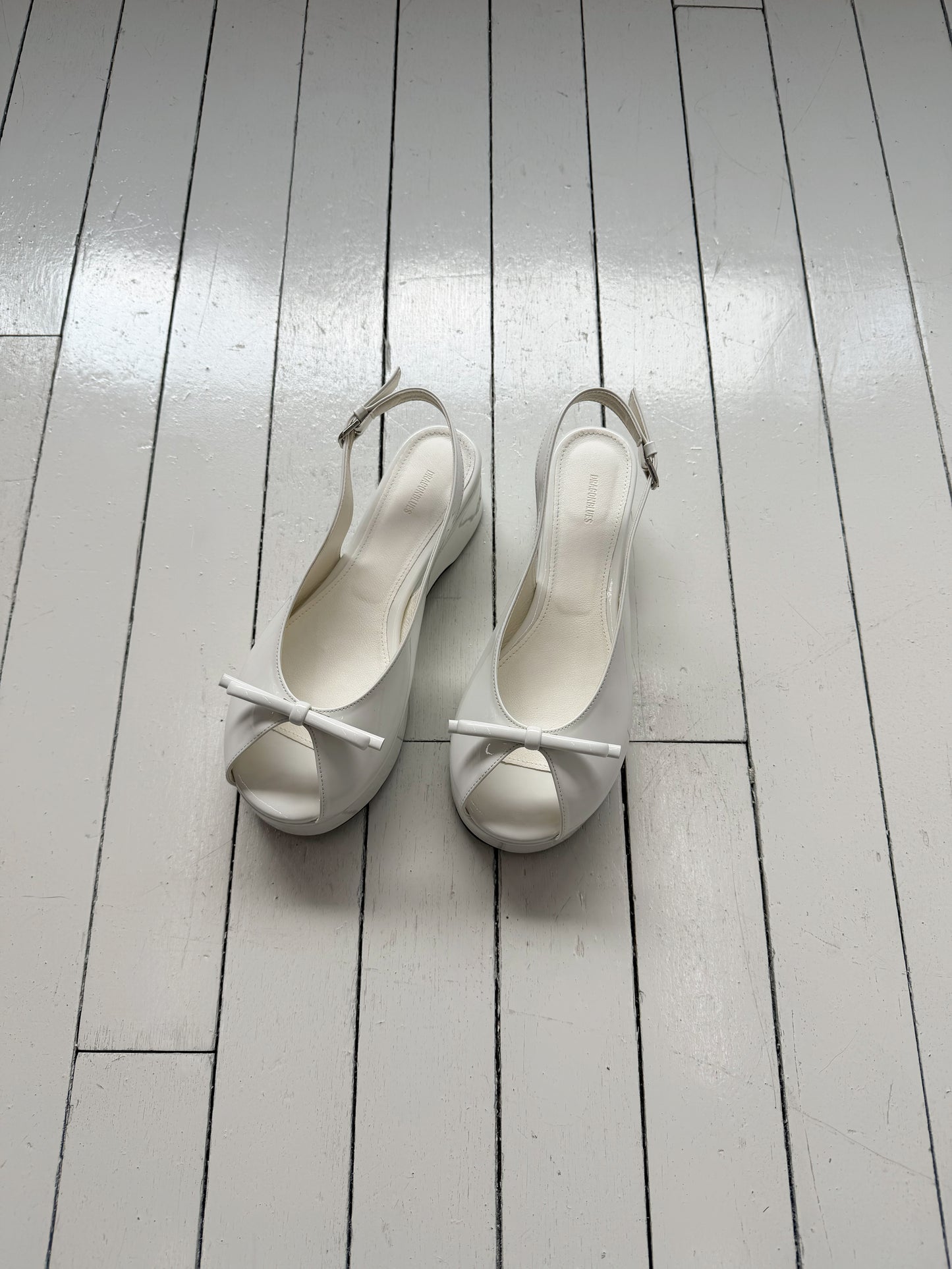 Coquette Chunky Slingback - Bianco
