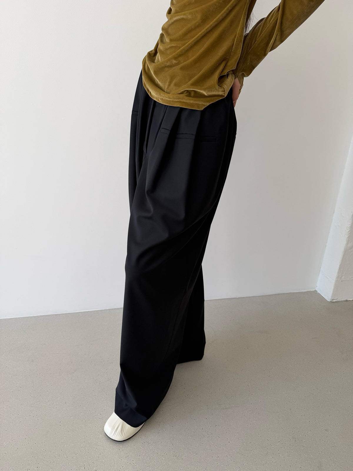 Dolce Vita High Neck Top - Antique Gold