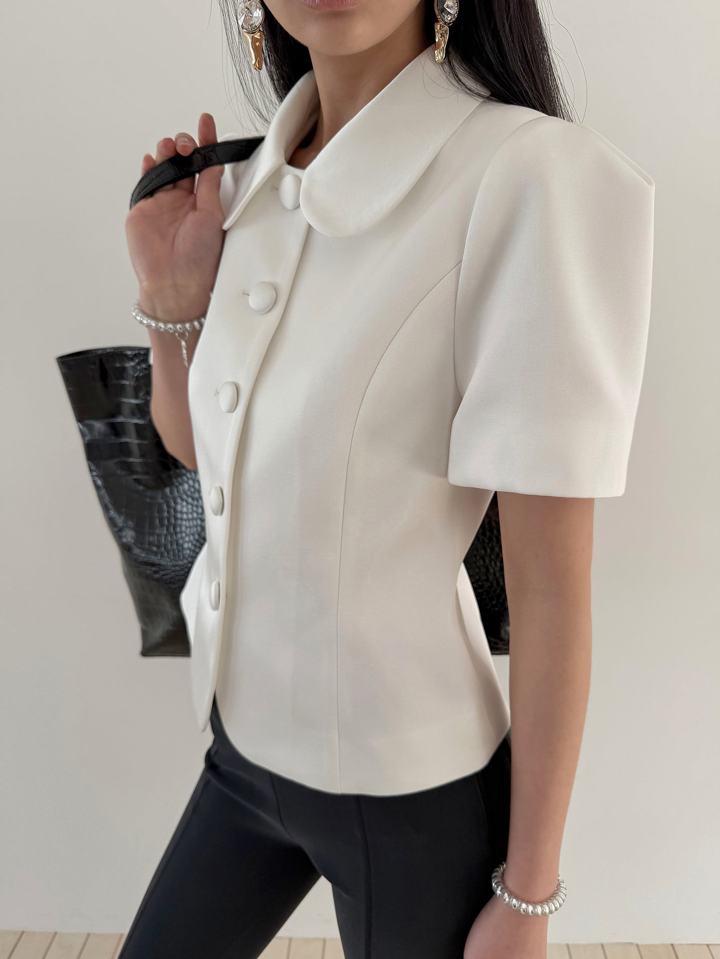 JULIETTE PUFF JACKET - PEARL