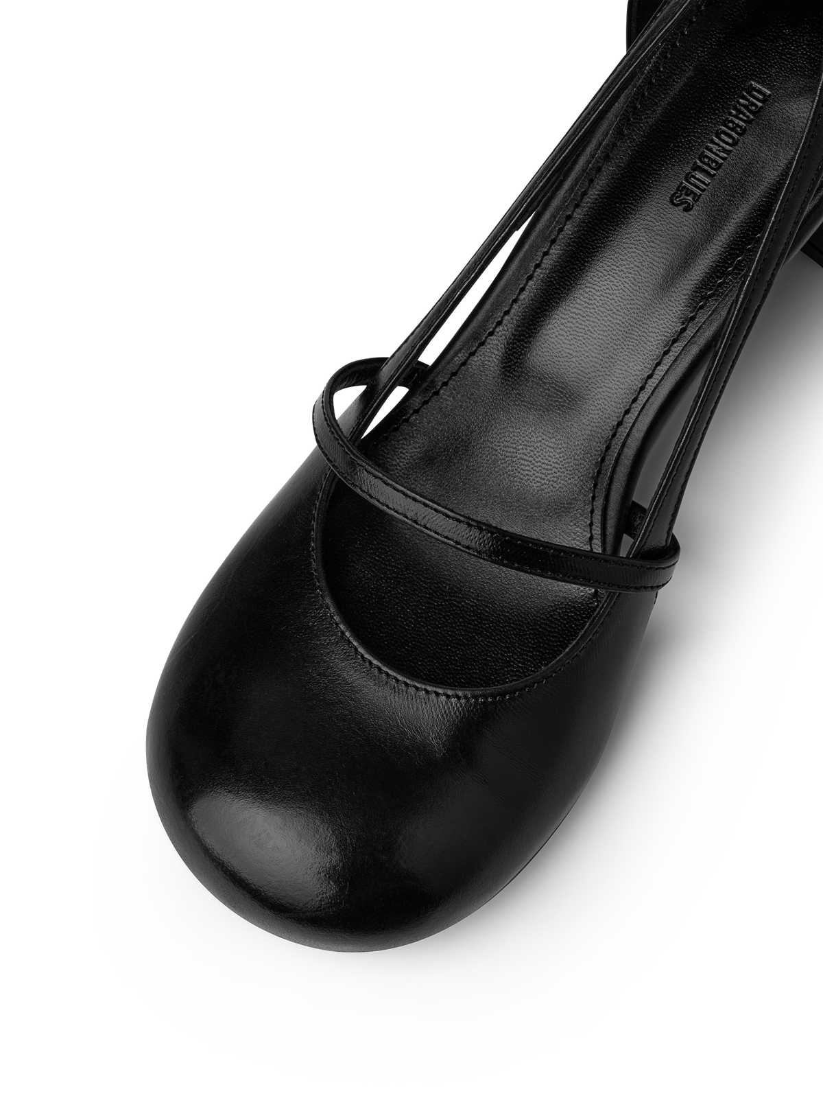 TWIGGY ROUND TOE PUMPS - BLACK