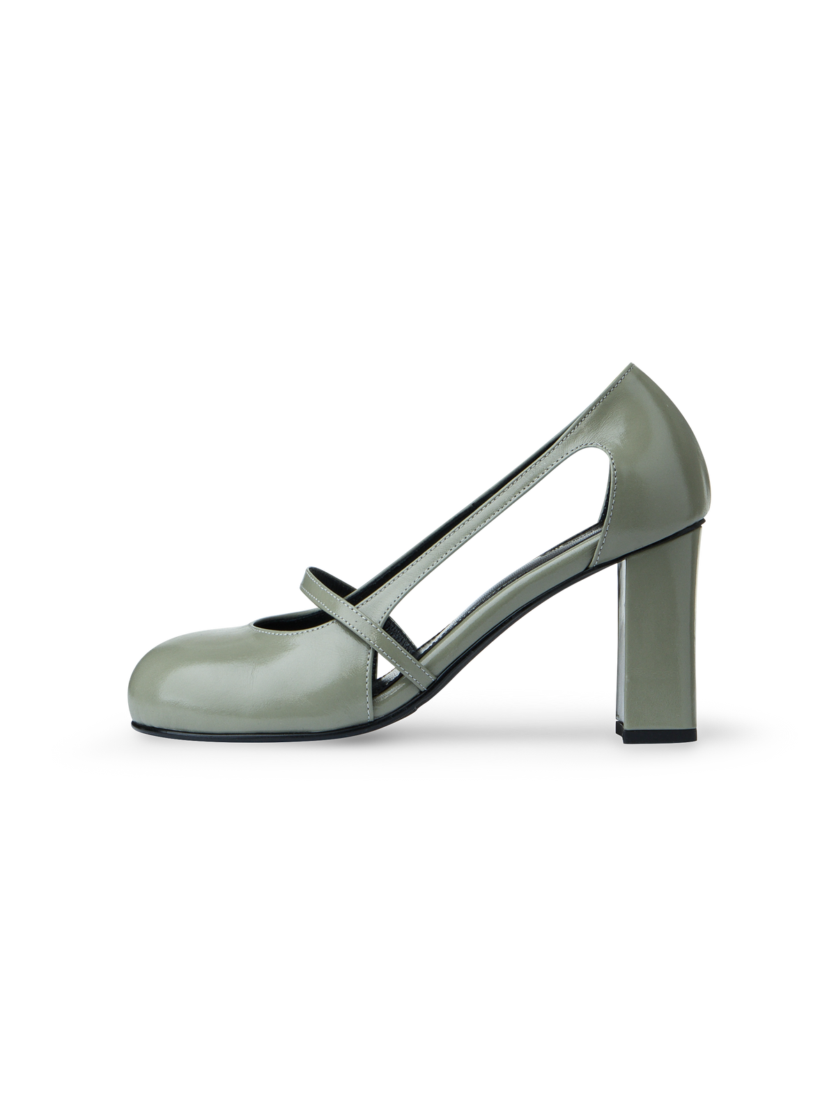 TWIGGY ROUND TOE PUMPS - SAGE