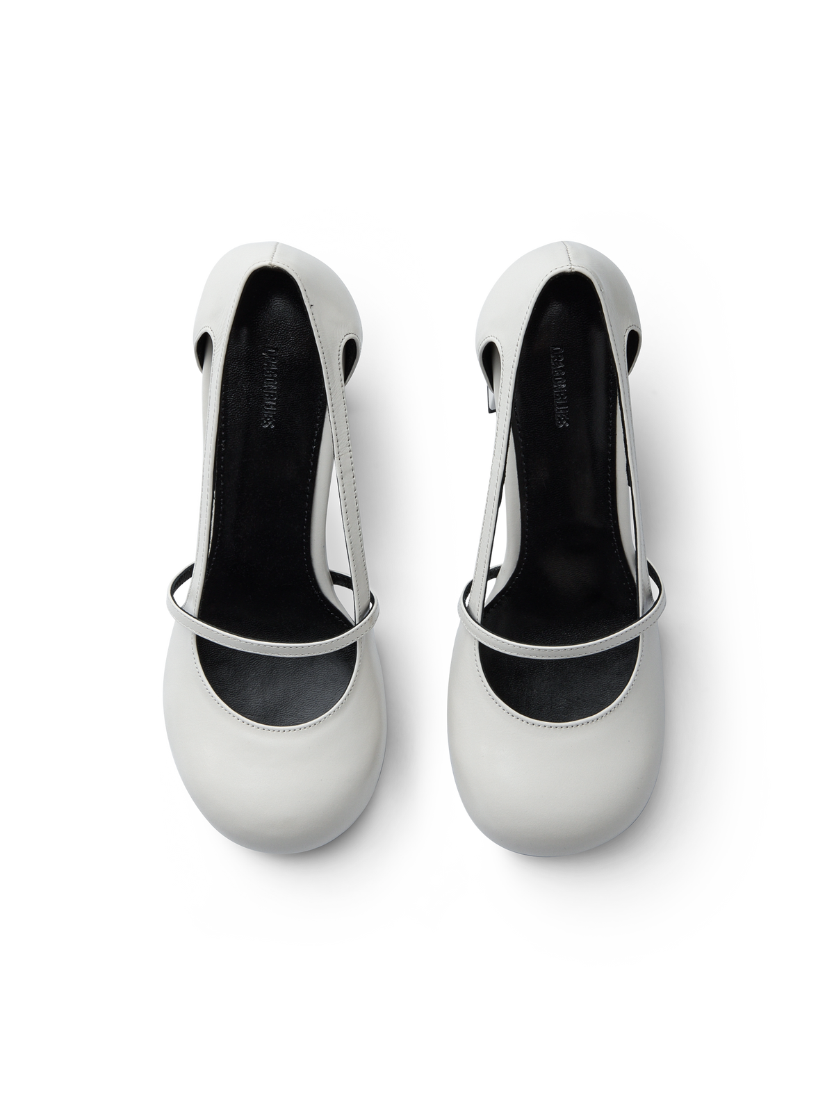 TWIGGY ROUND TOE PUMPS - IVORY