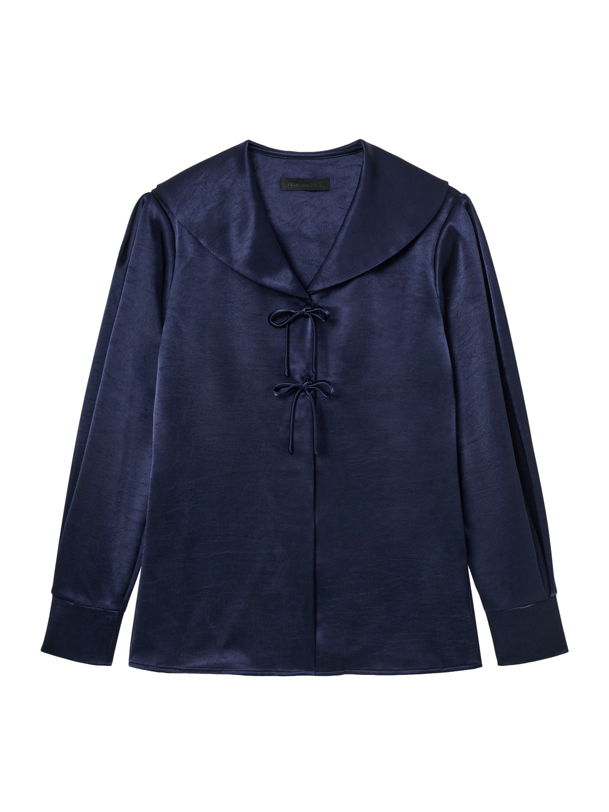 TIE MIDDY BLOUSE - ROYAL NAVY
