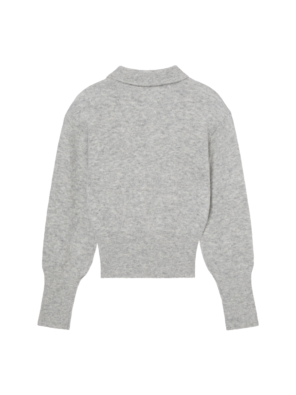 BONNIE POLO SWEATER - CLOUD GRAY