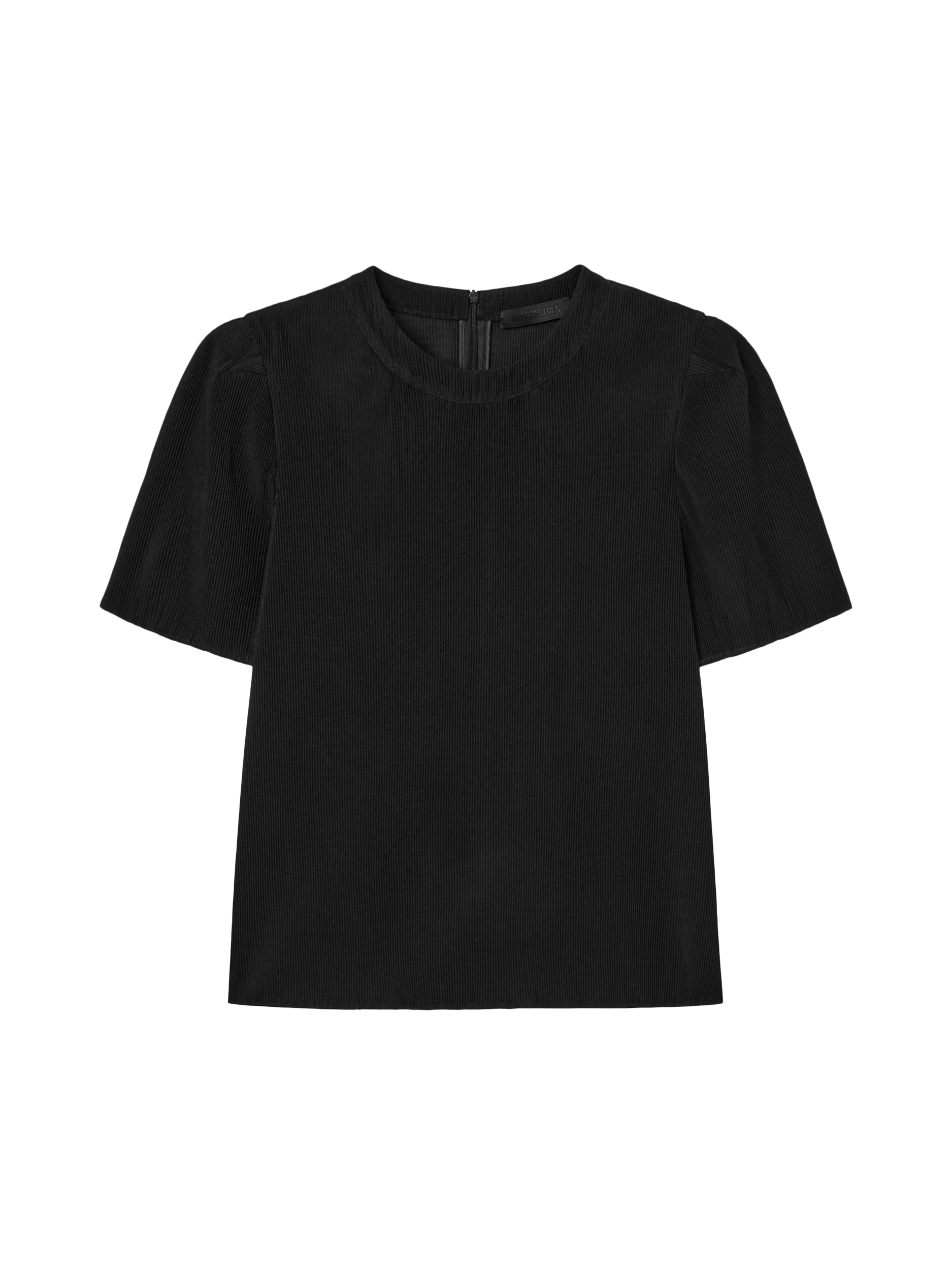 Infinity Pleats Top - Sumi Ink