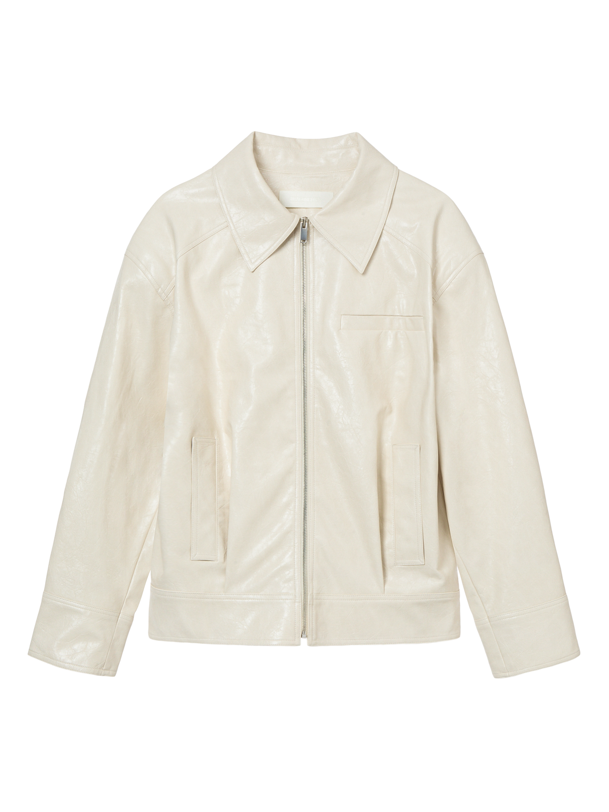 HYBRID ZIP-UP JACKET - PORCELAIN