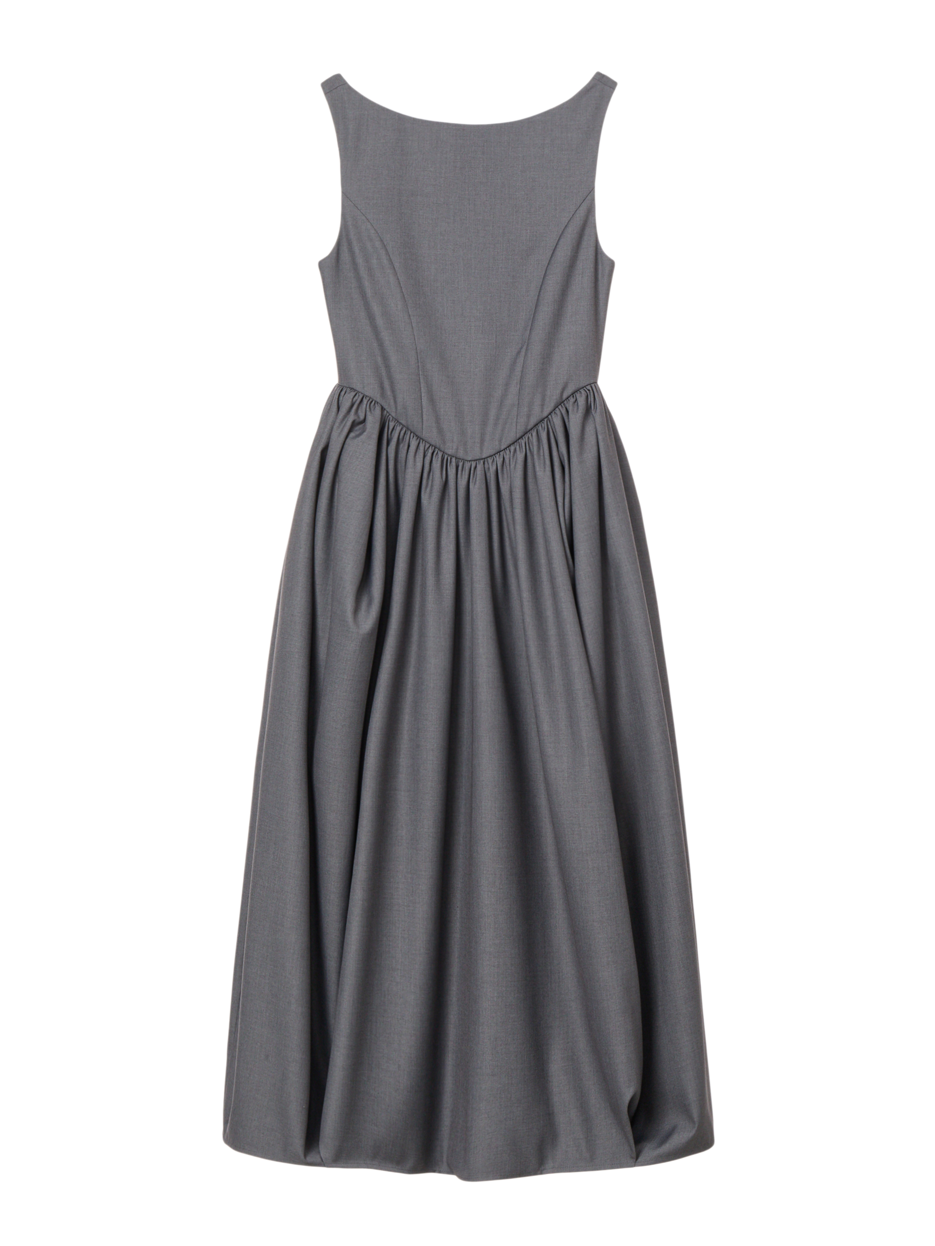 Florentine Gathered Dress - Atelier Gray