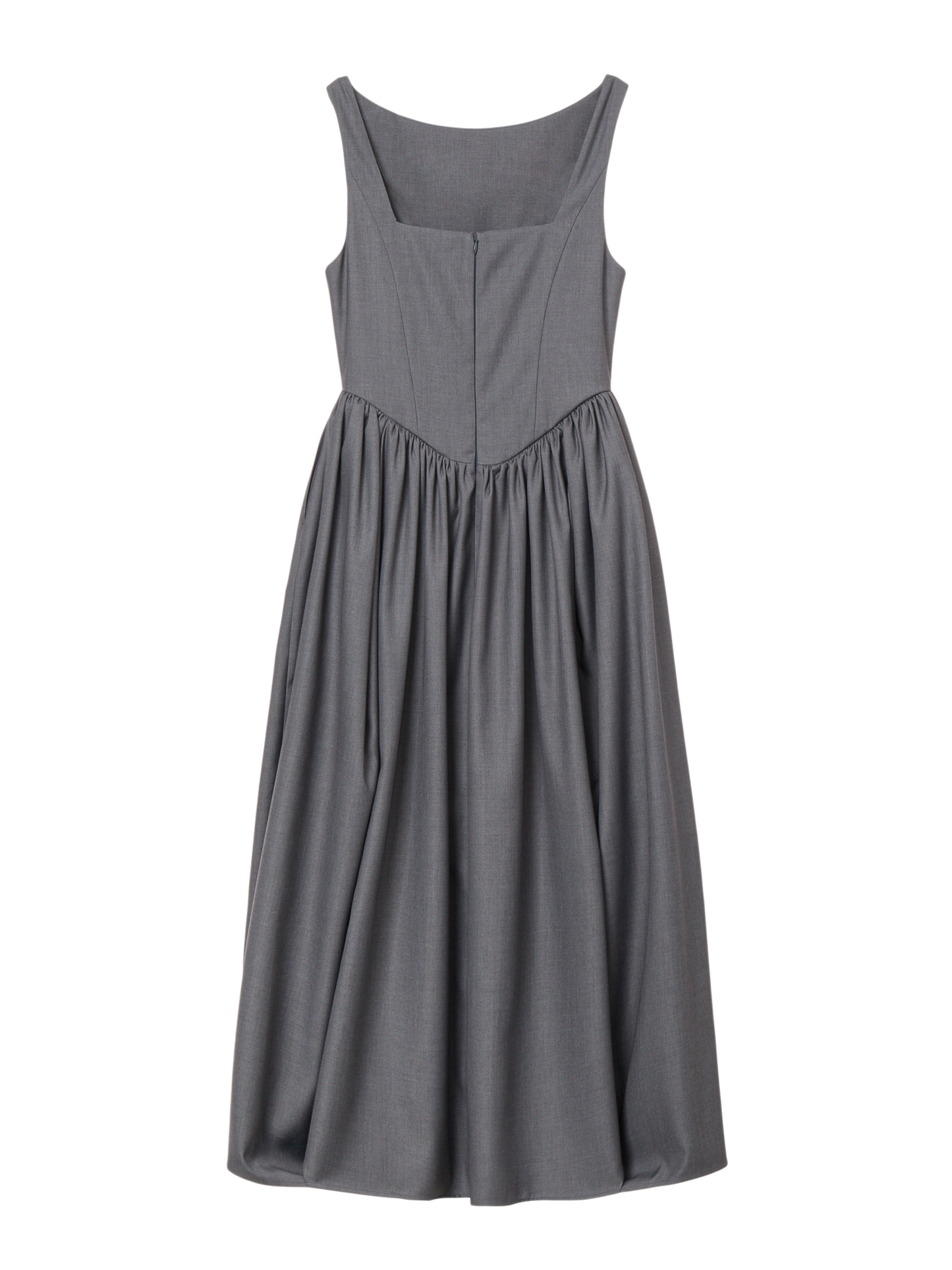 Florentine Gathered Dress - Atelier Gray