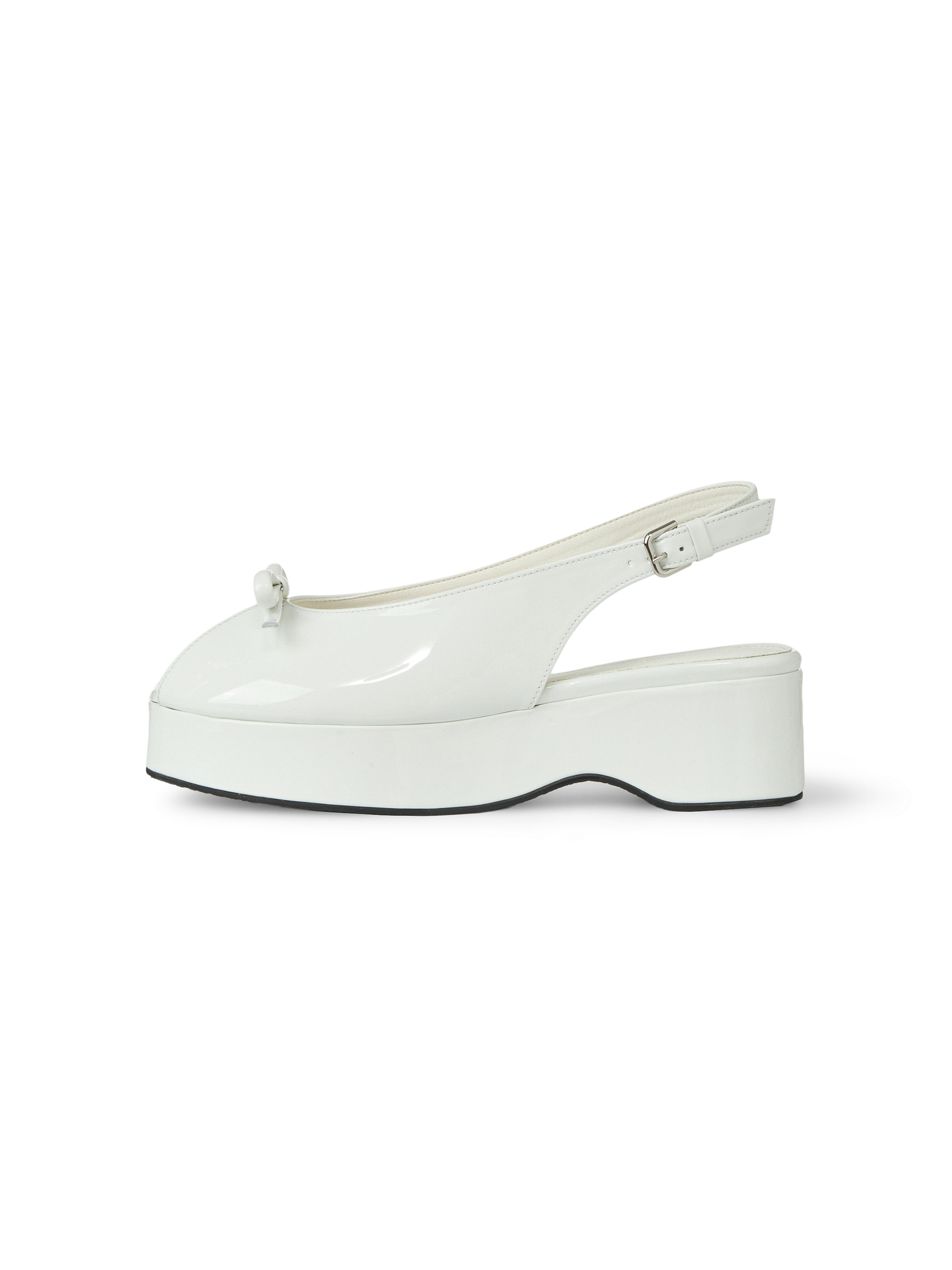 Coquette Chunky Slingback - Bianco