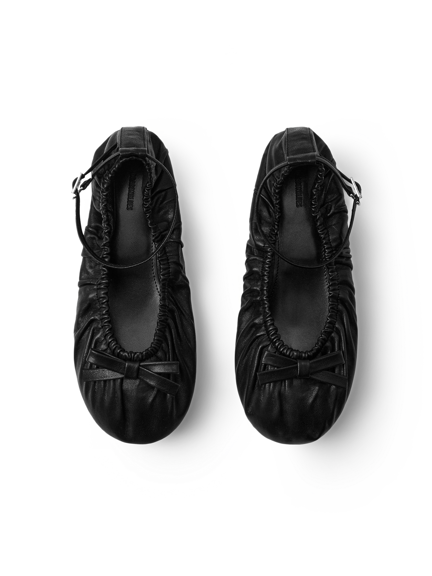 Bow Ballerina Flats - Black Swan