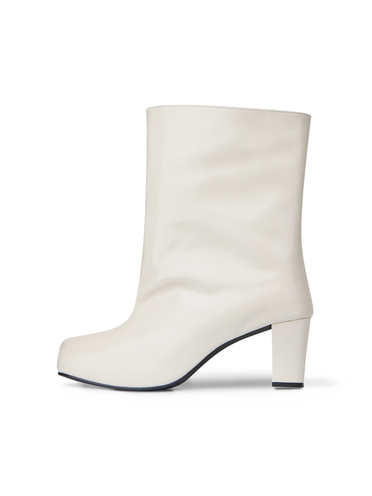 Urban Wide Ankle Boots - Ivory