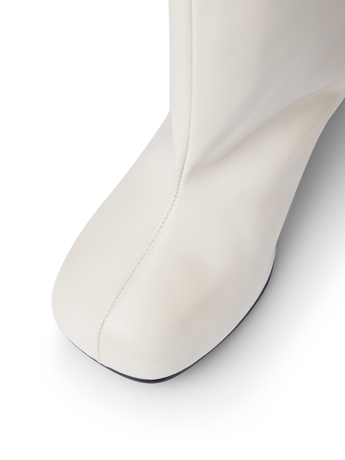 Urban Wide Ankle Boots - Ivory