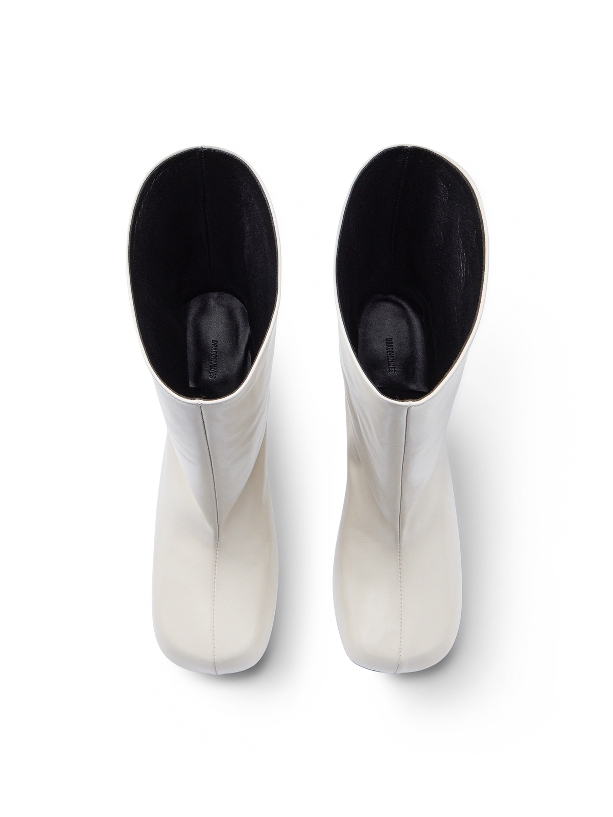 Urban Wide Ankle Boots - Ivory