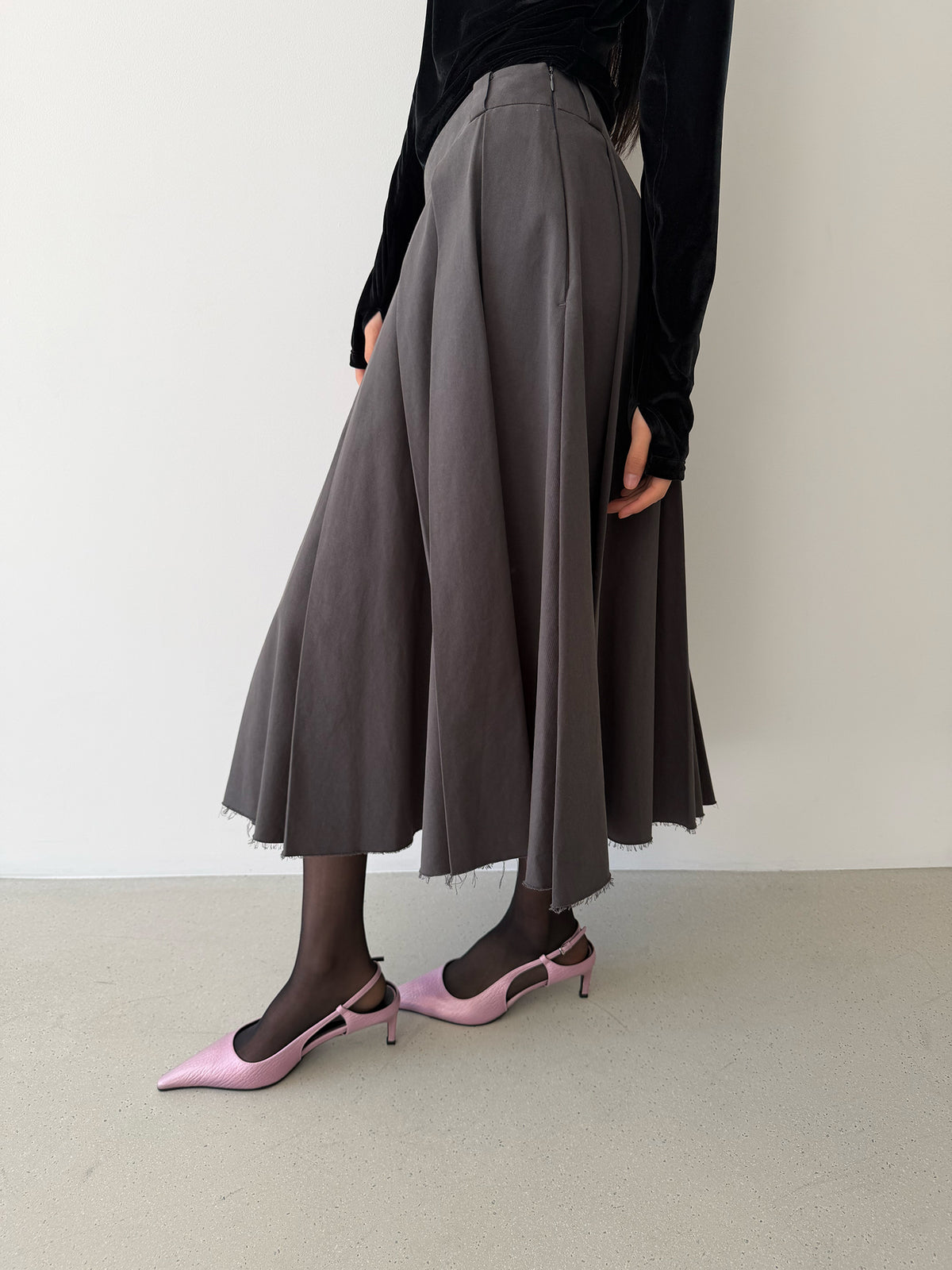 PAPEL SKIRT - DIM GREY