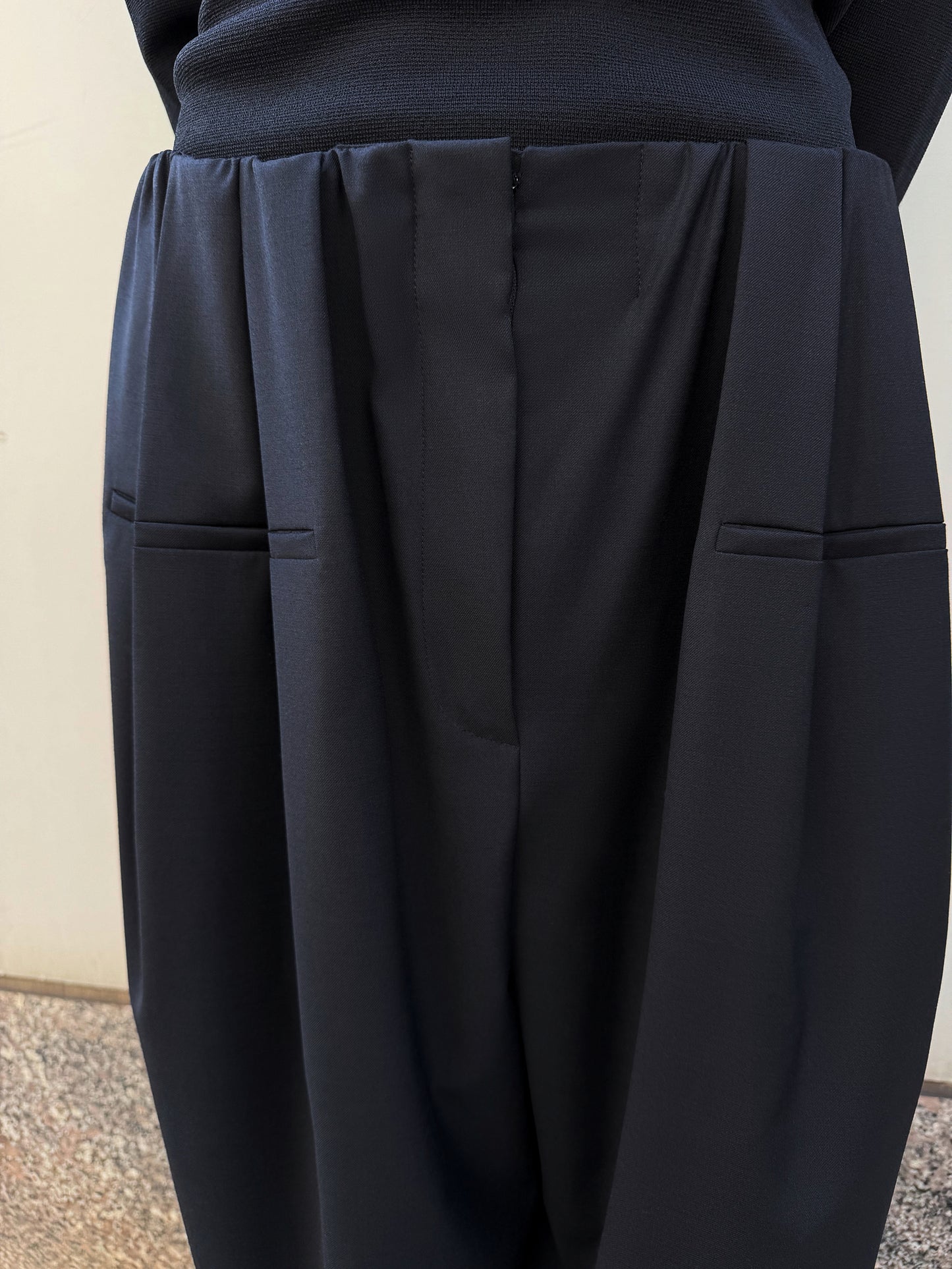 Cascade Gathered Pants - Onyx