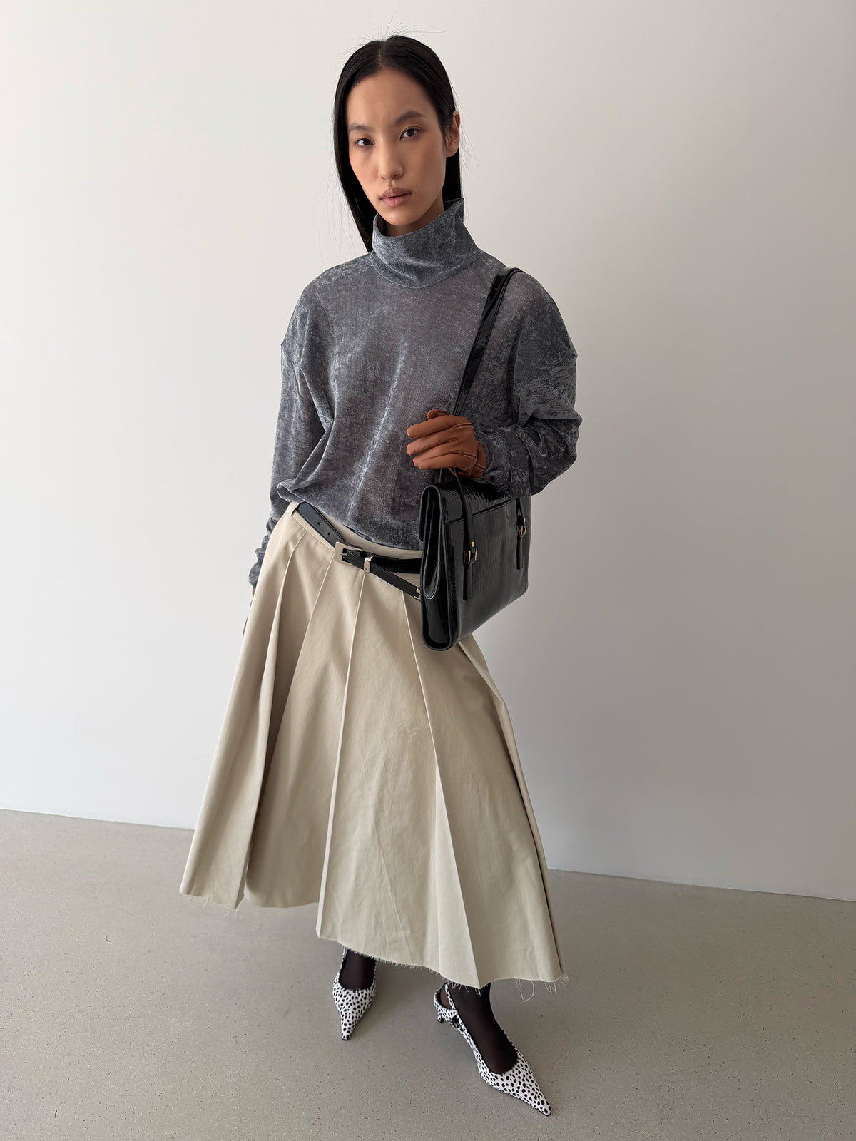 PAPEL SKIRT - EGG SHELL