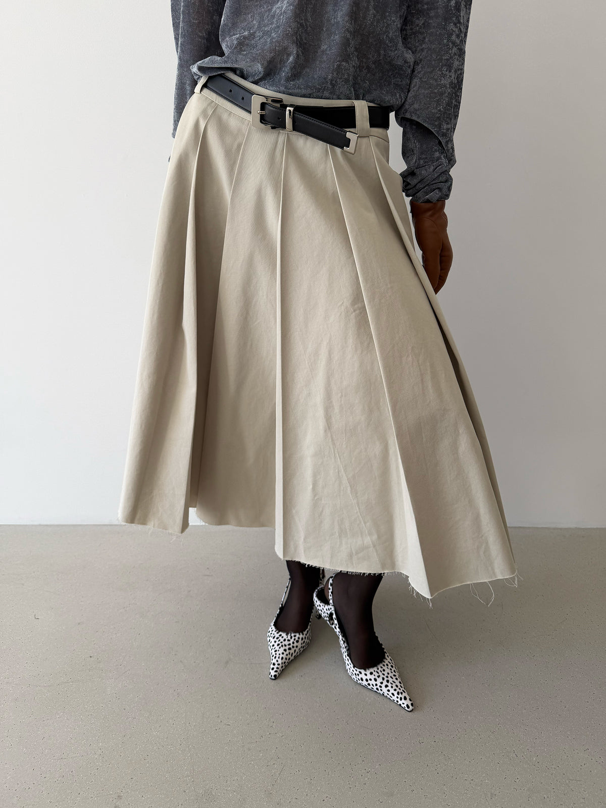 PAPEL SKIRT - EGG SHELL