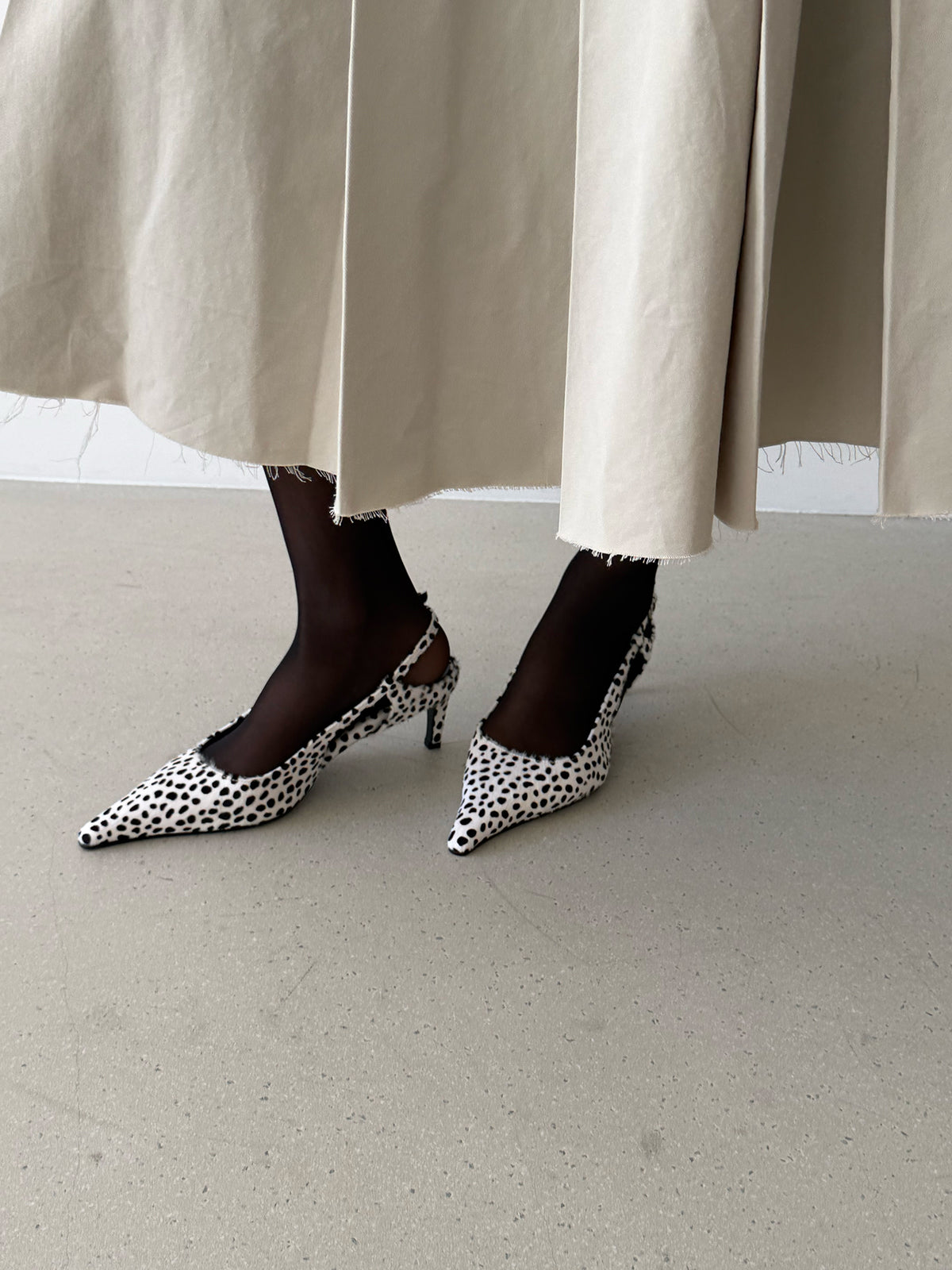 Lady Slingback Pumps - Dalmatian