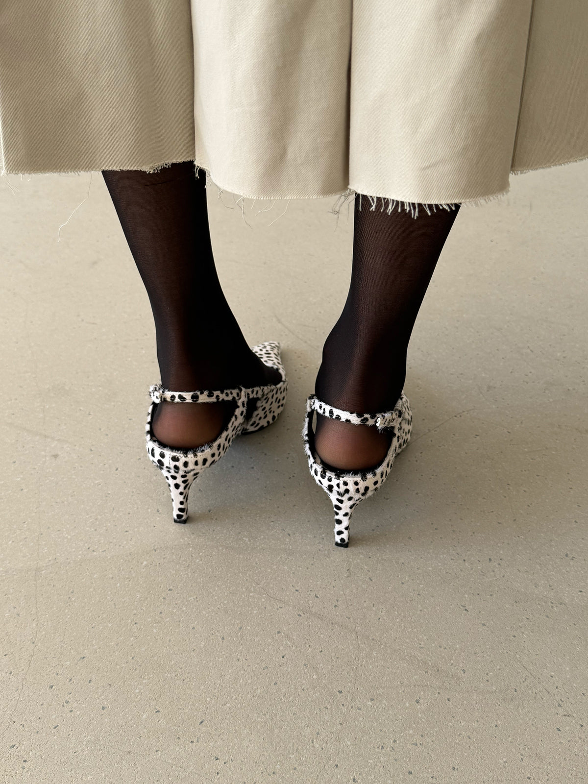 Lady Slingback Pumps - Dalmatian