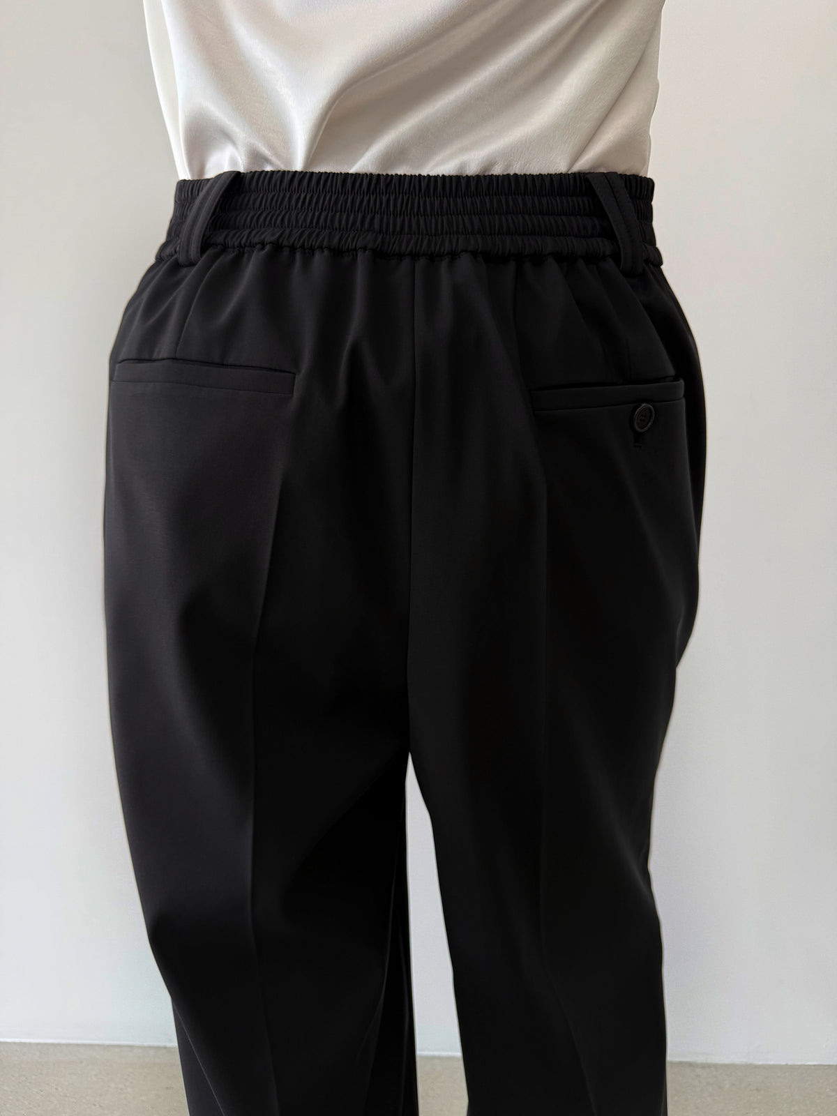 Gala Straight Trouser - Lux Black