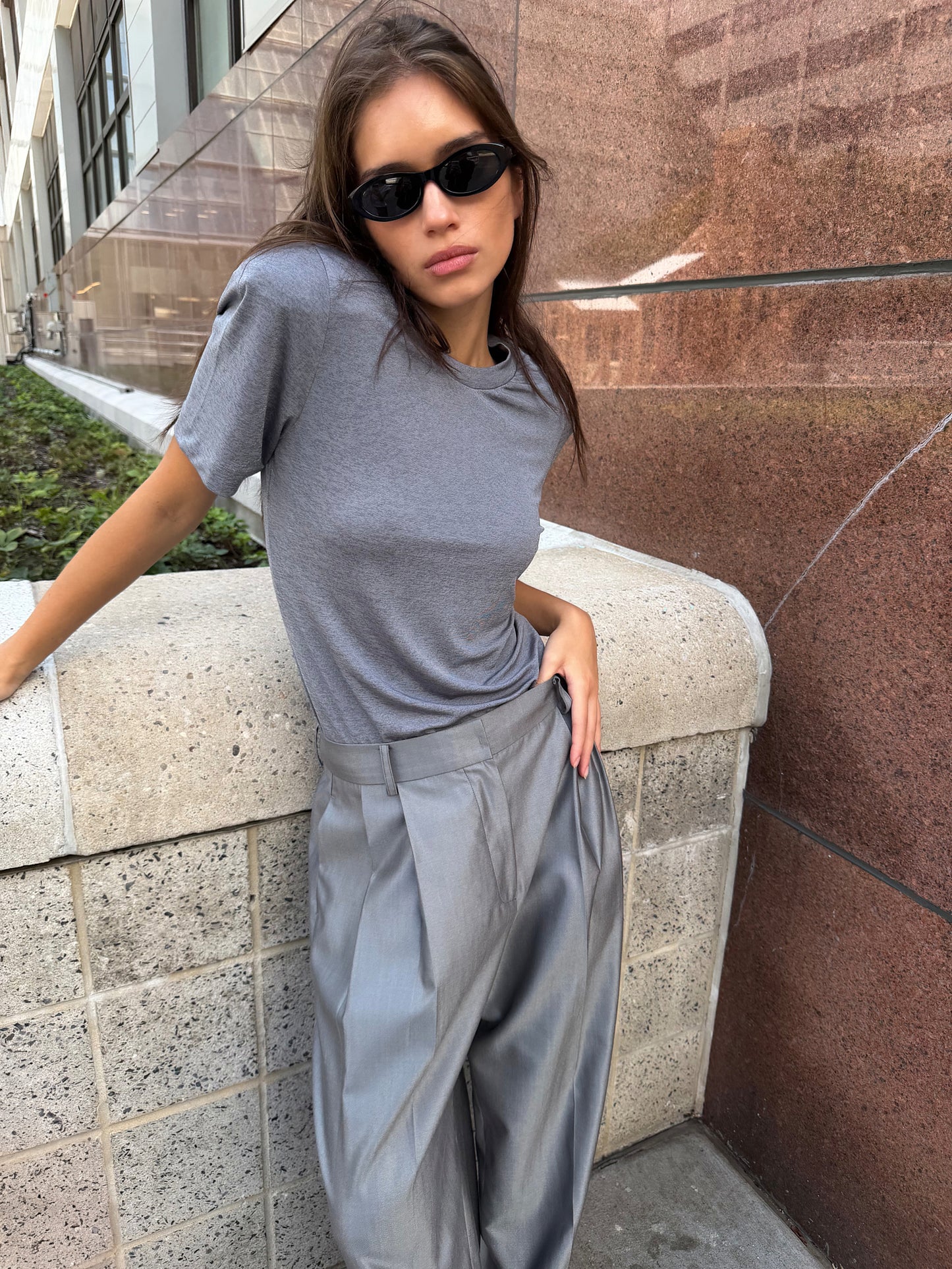 Essential Pad Tee - Charcoal Melange