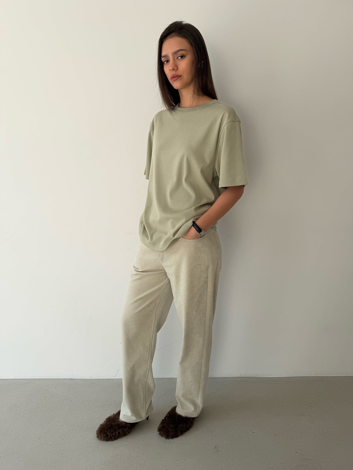 DB Everyday Tee - Sage Olive