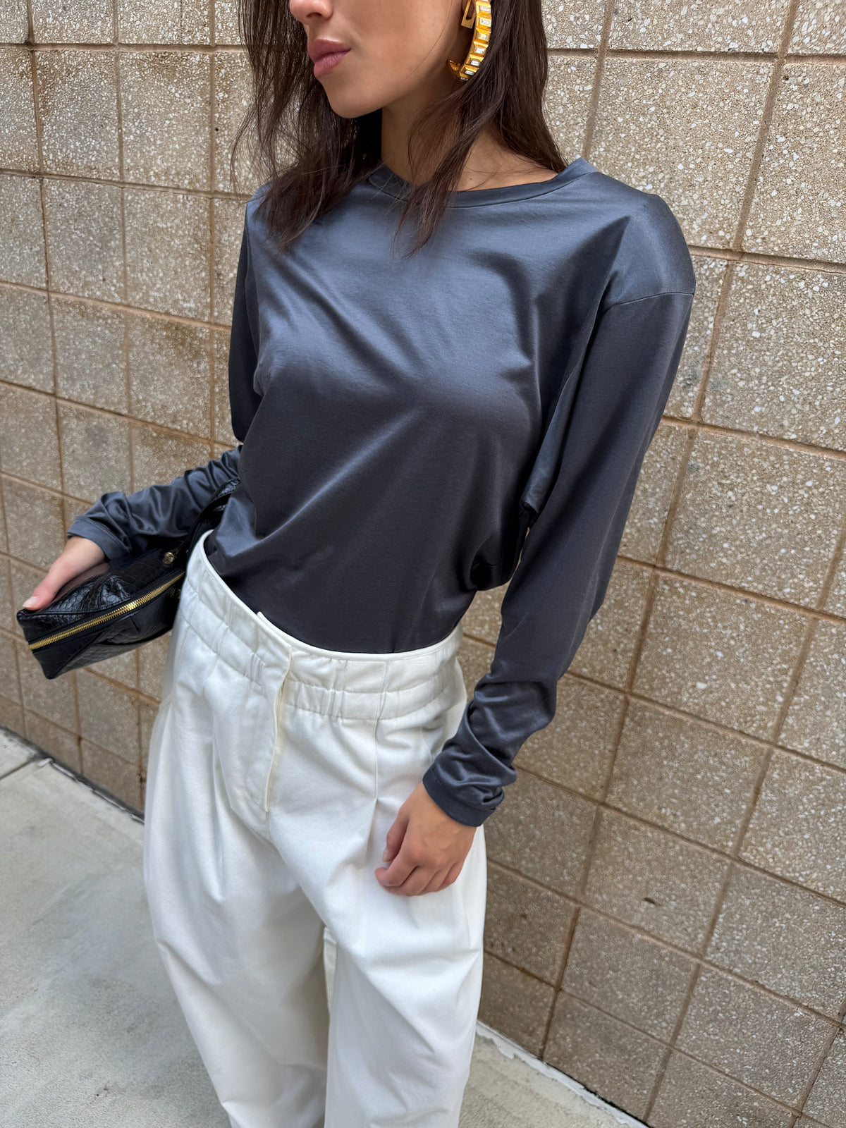 Foundation Long Sleeve - Liquid Charcoal