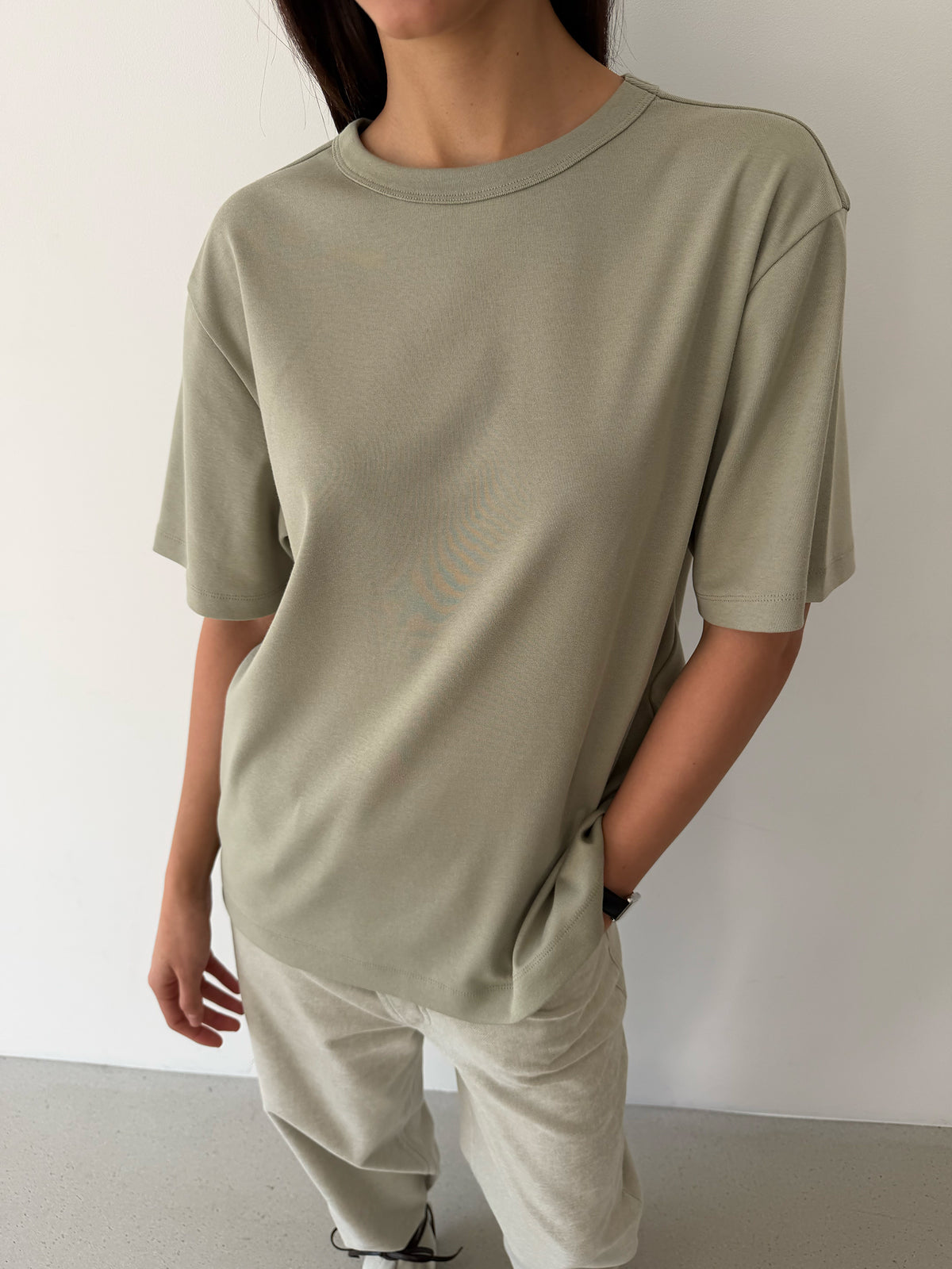 DB Everyday Tee - Sage Olive