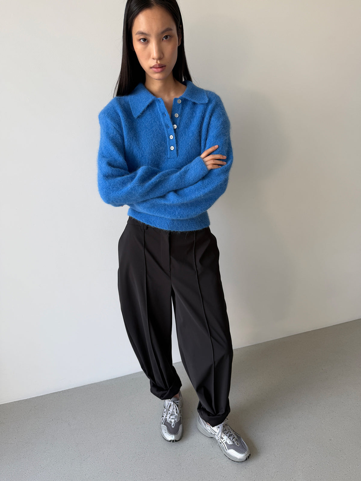Gala Straight Trouser - Lux Black