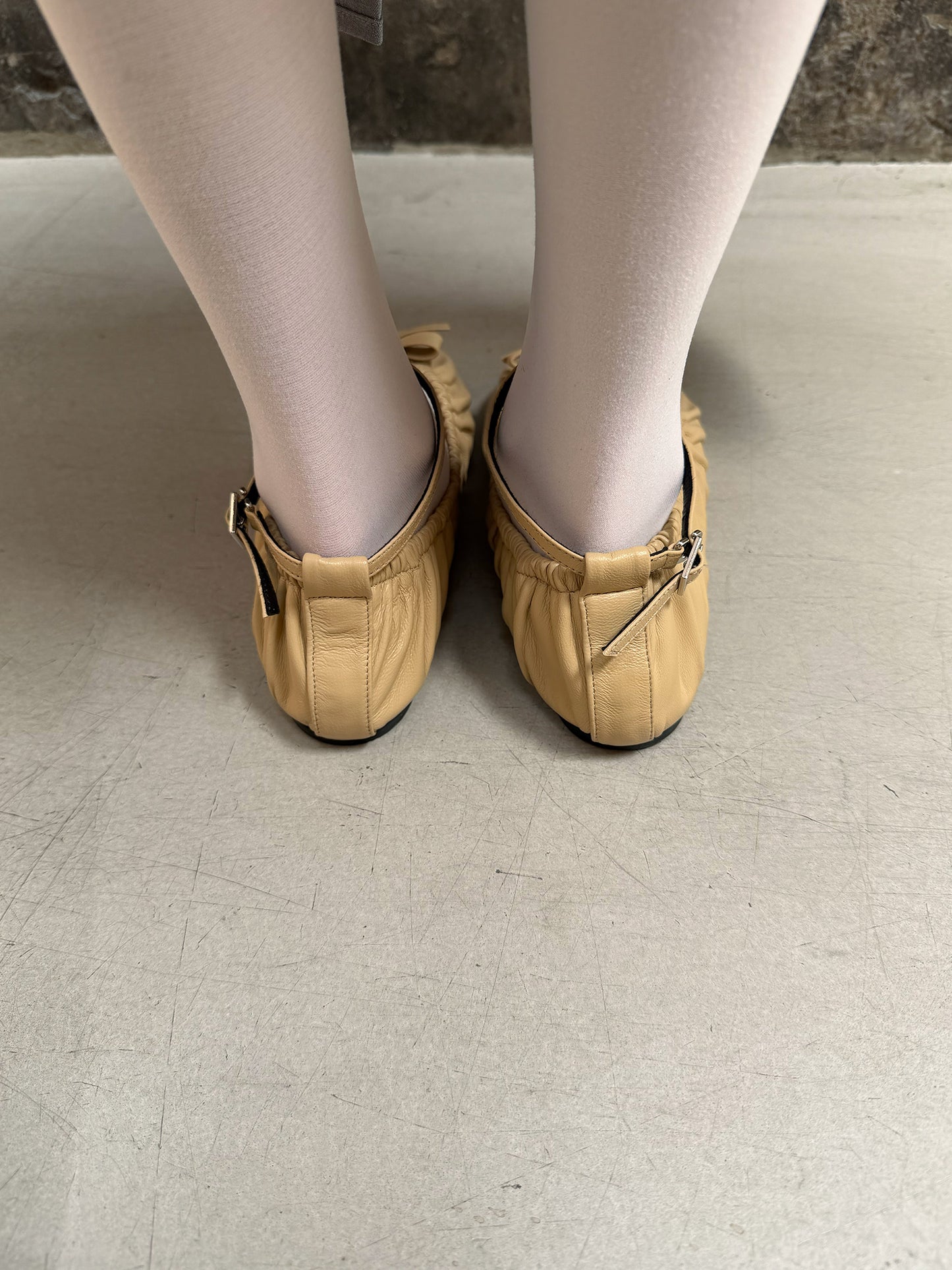 Bow Ballerina Flats - Timeless Nude