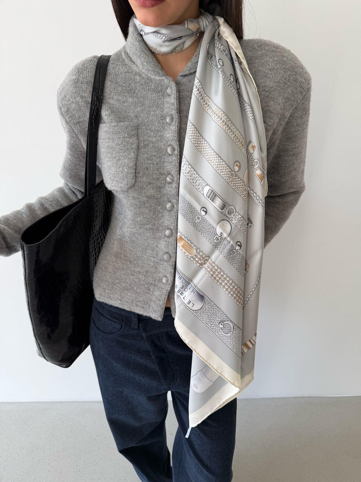 Pebble Knit Jacket- Oatmeal Gray