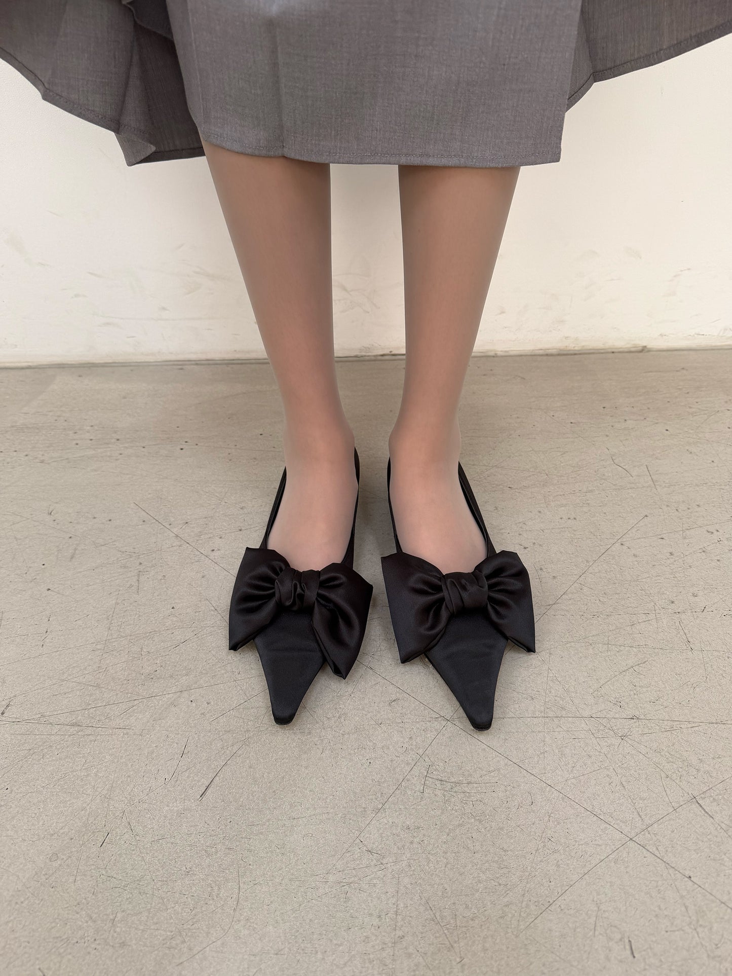 Pleated Uniform Midi Skirt - Preppy Gray