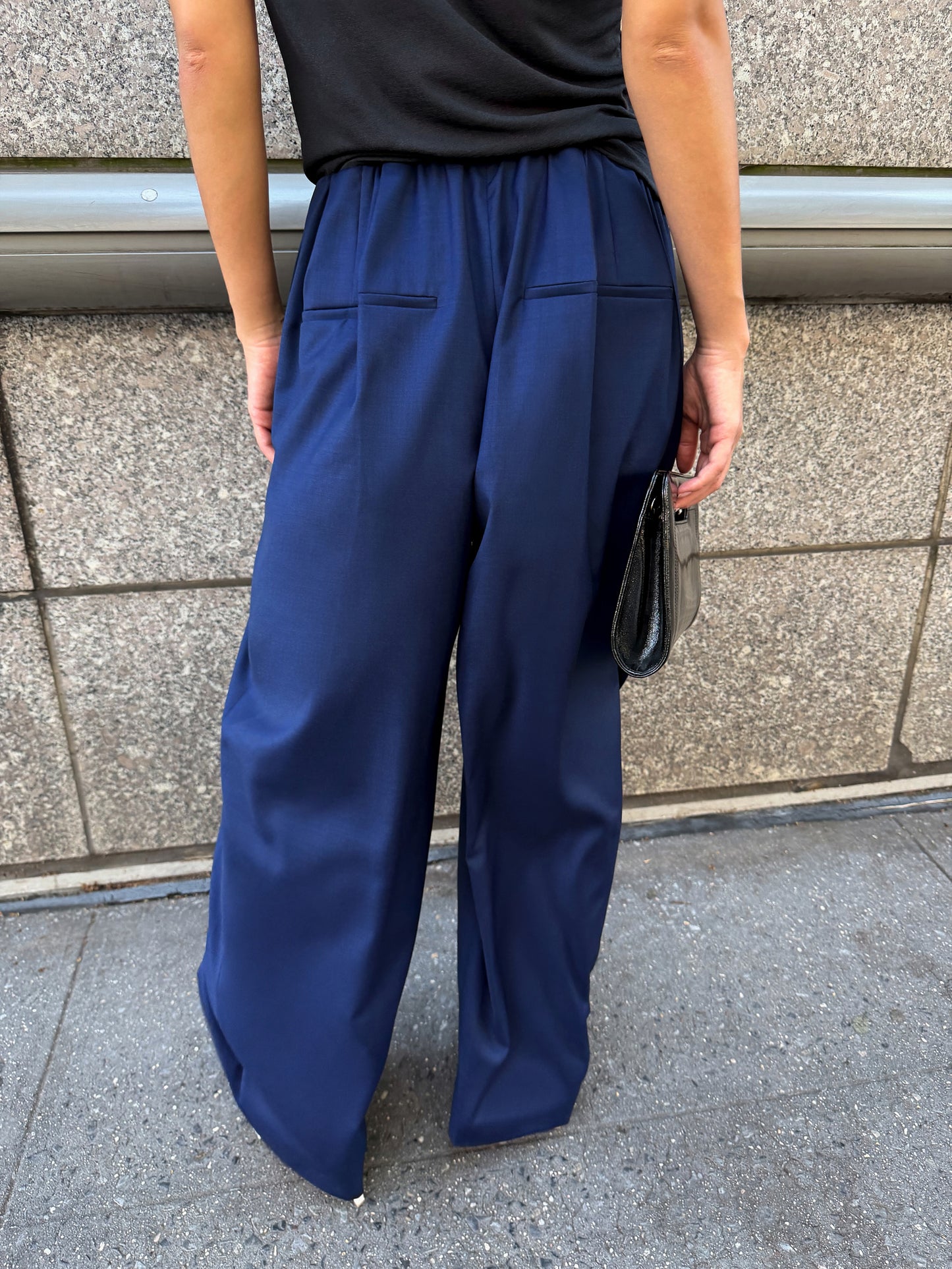 Cascade Gathered Pants - Marine