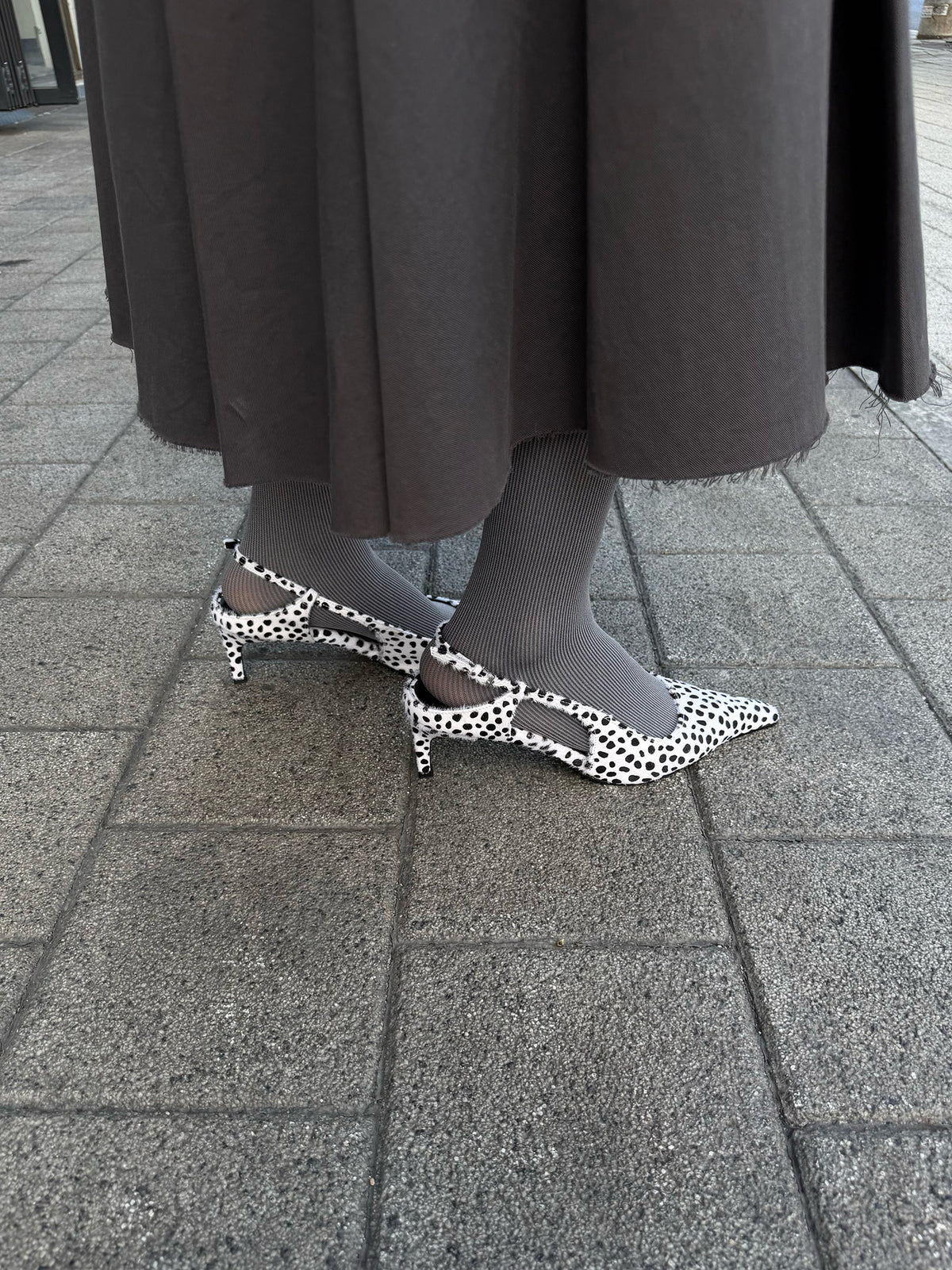 Lady Slingback Pumps - Dalmatian