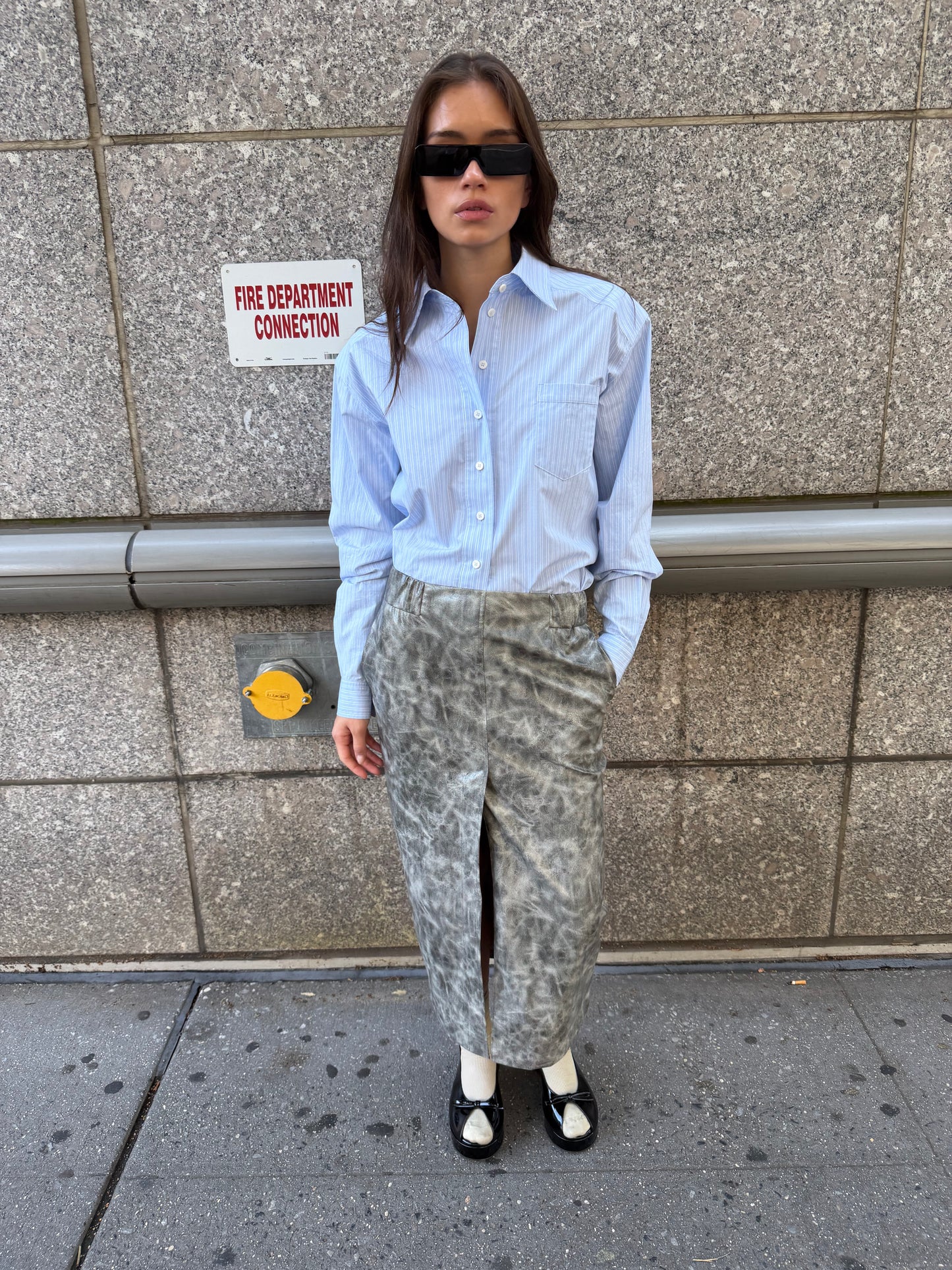 MARBLE PENCIL SKIRT - MODERN RELIC